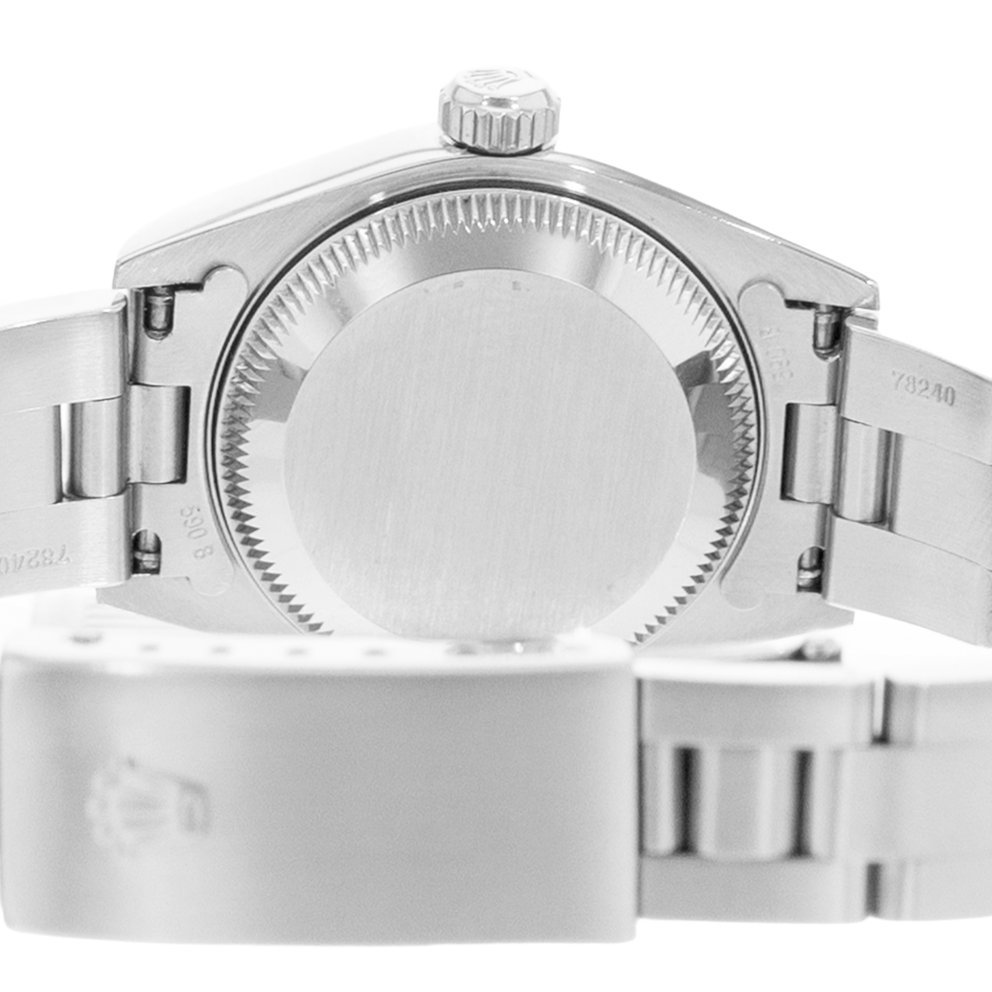 Rolex Oyster Perpetual 26 79160 Blue Steel Oyster Ladies Watch Papers 2000 thumbnail 9
