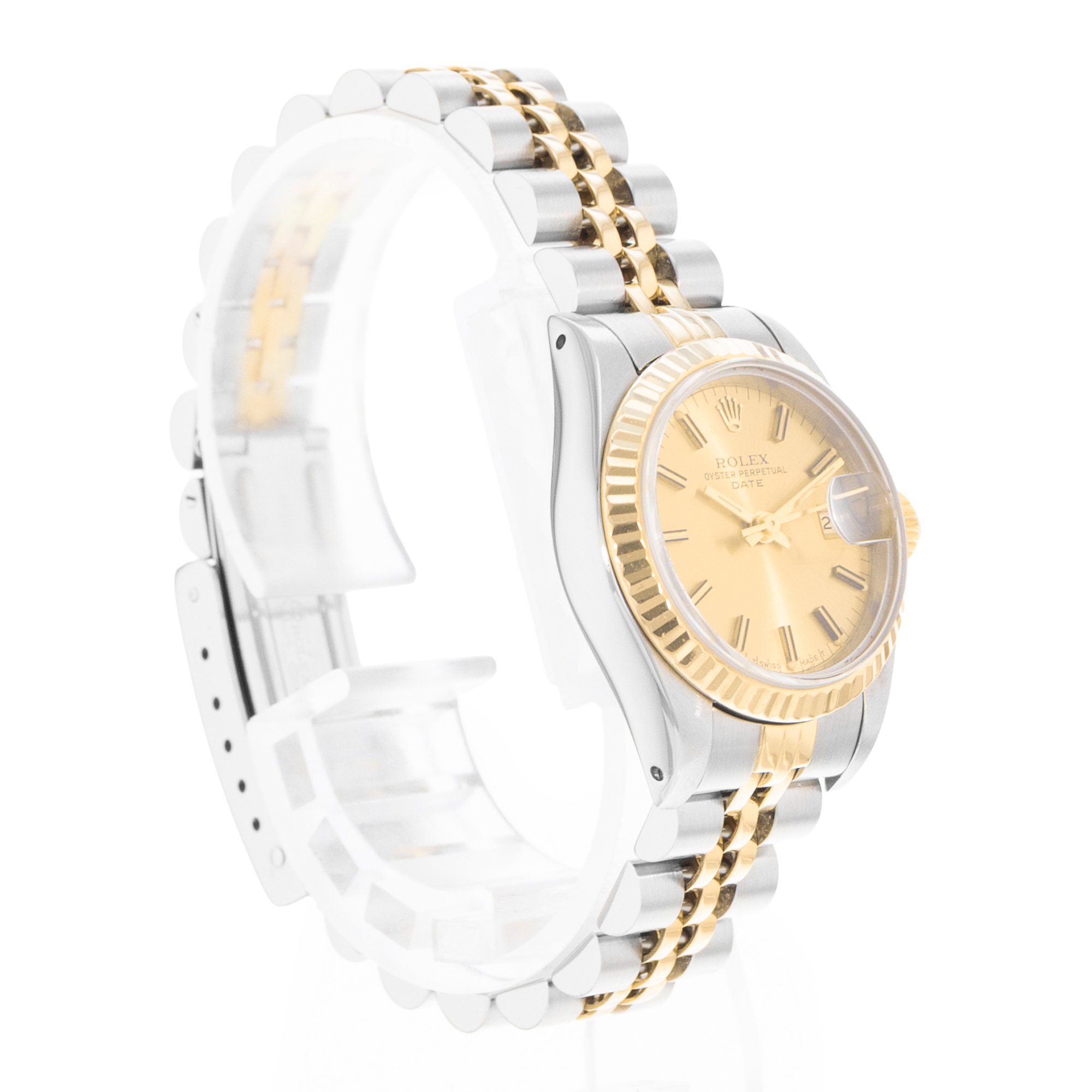 Rolex Datejust 26 69173 Vintage Champagne Steel Yellow Gold Ladies Watch thumbnail 5