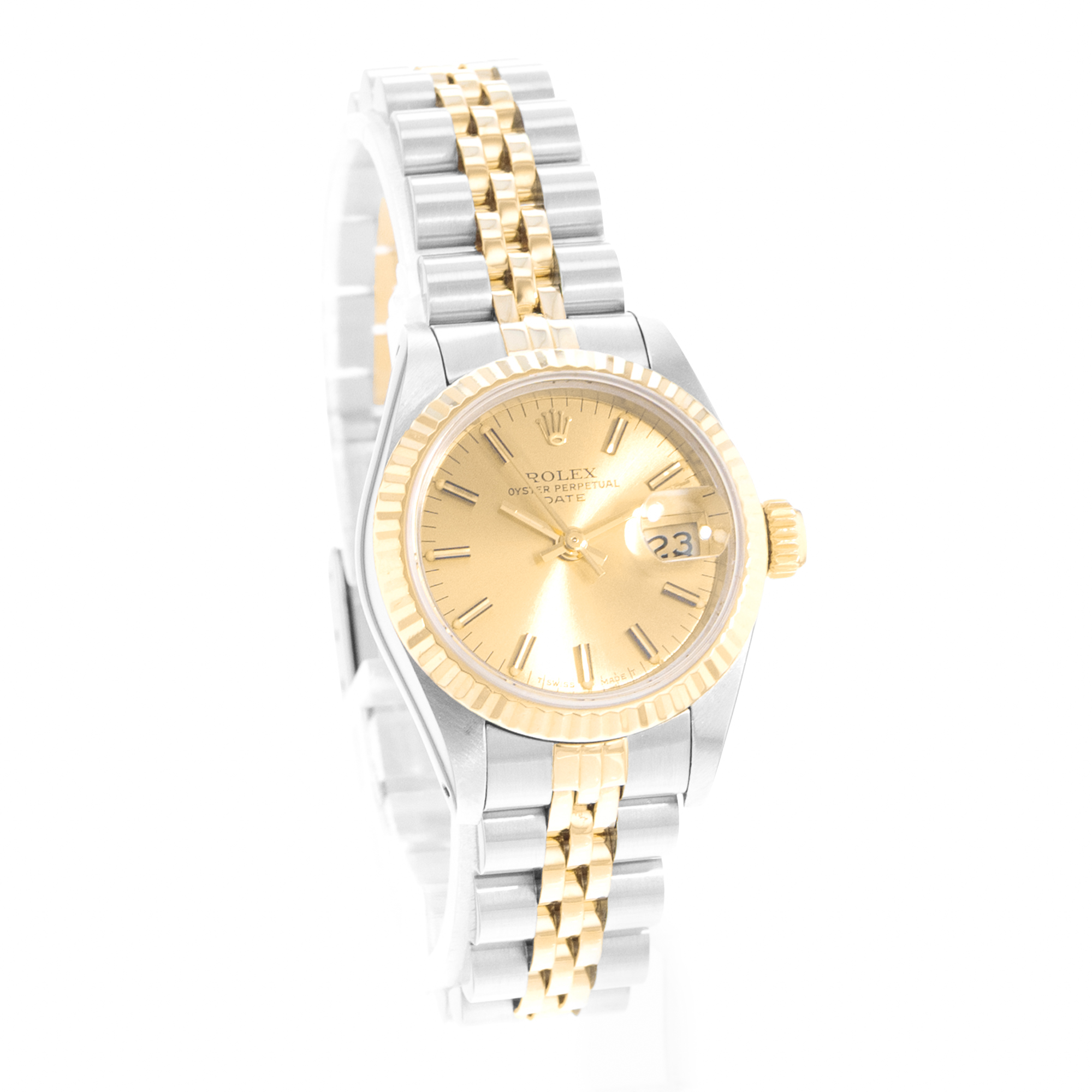 Rolex Datejust 26 69173 Vintage Champagne Steel Yellow Gold Ladies Watch thumbnail 6