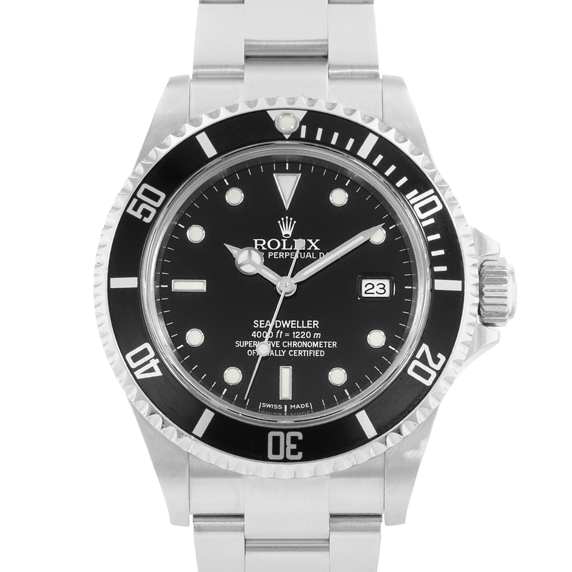 Rolex Sea-Dweller 4000 16600 40mm Steel Oyster Mens Watch Card 2006 thumbnail 1