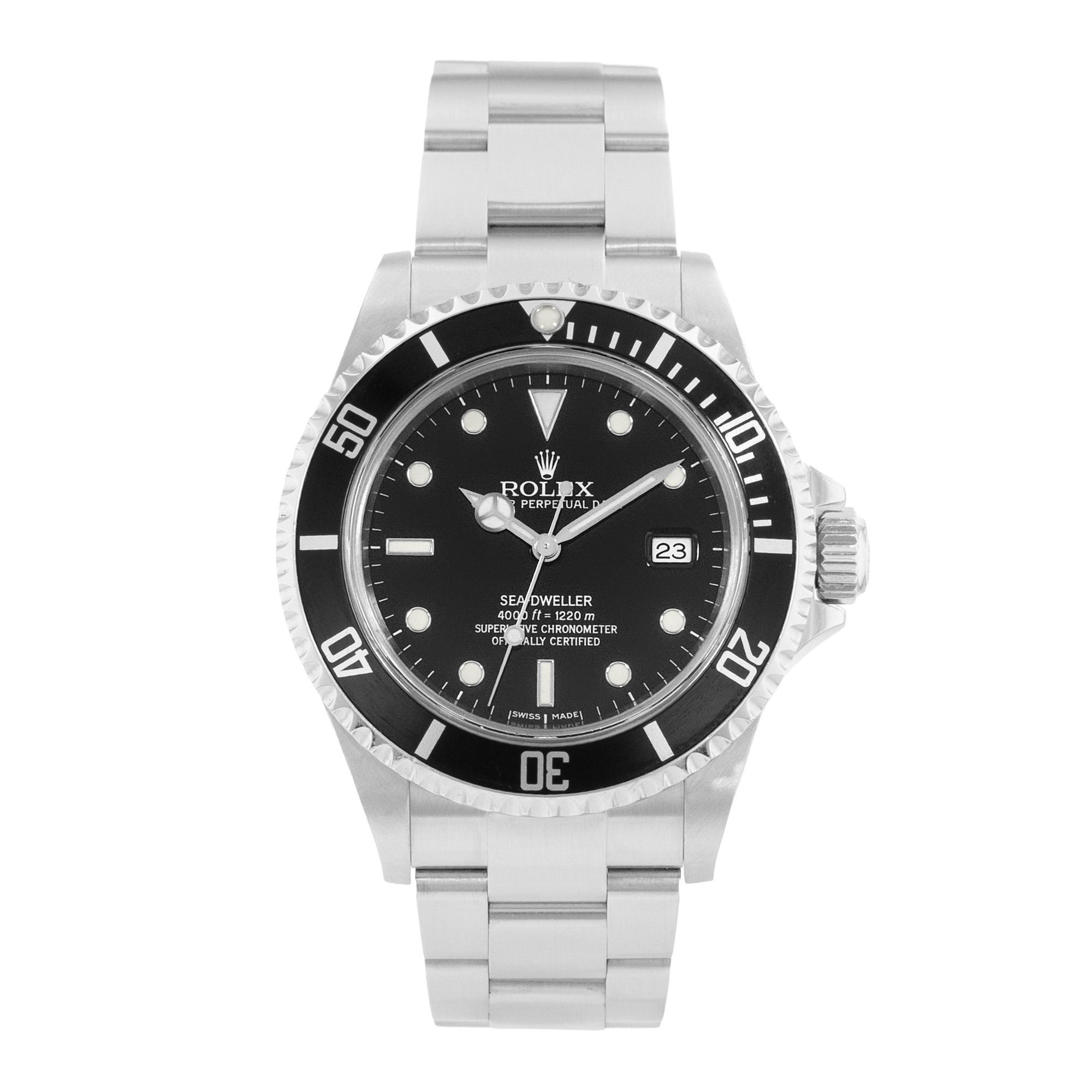 Rolex Sea-Dweller 4000 16600 40mm Steel Oyster Mens Watch Card 2006 thumbnail 2