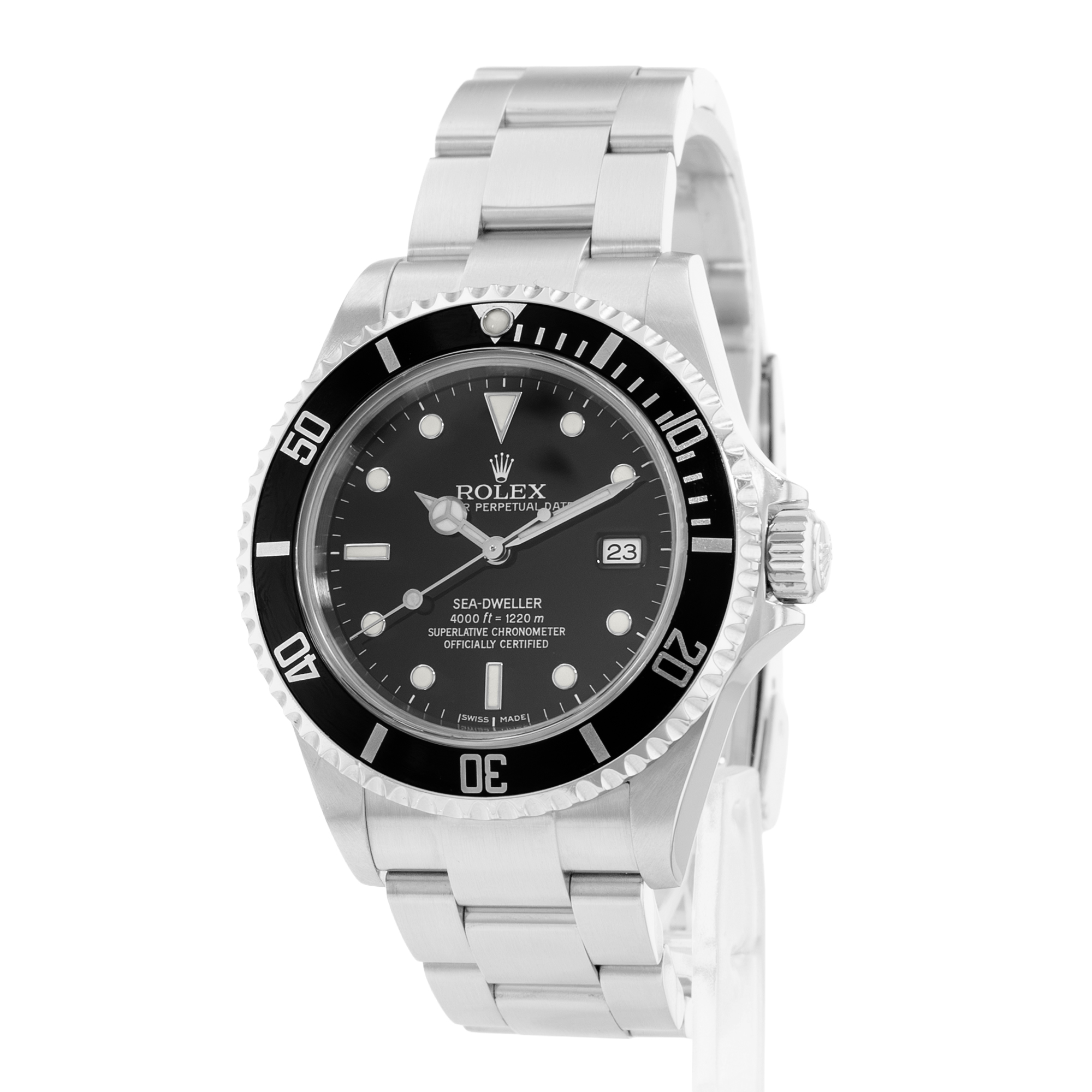 Rolex Sea-Dweller 4000 16600 40mm Steel Oyster Mens Watch Card 2006 thumbnail 4