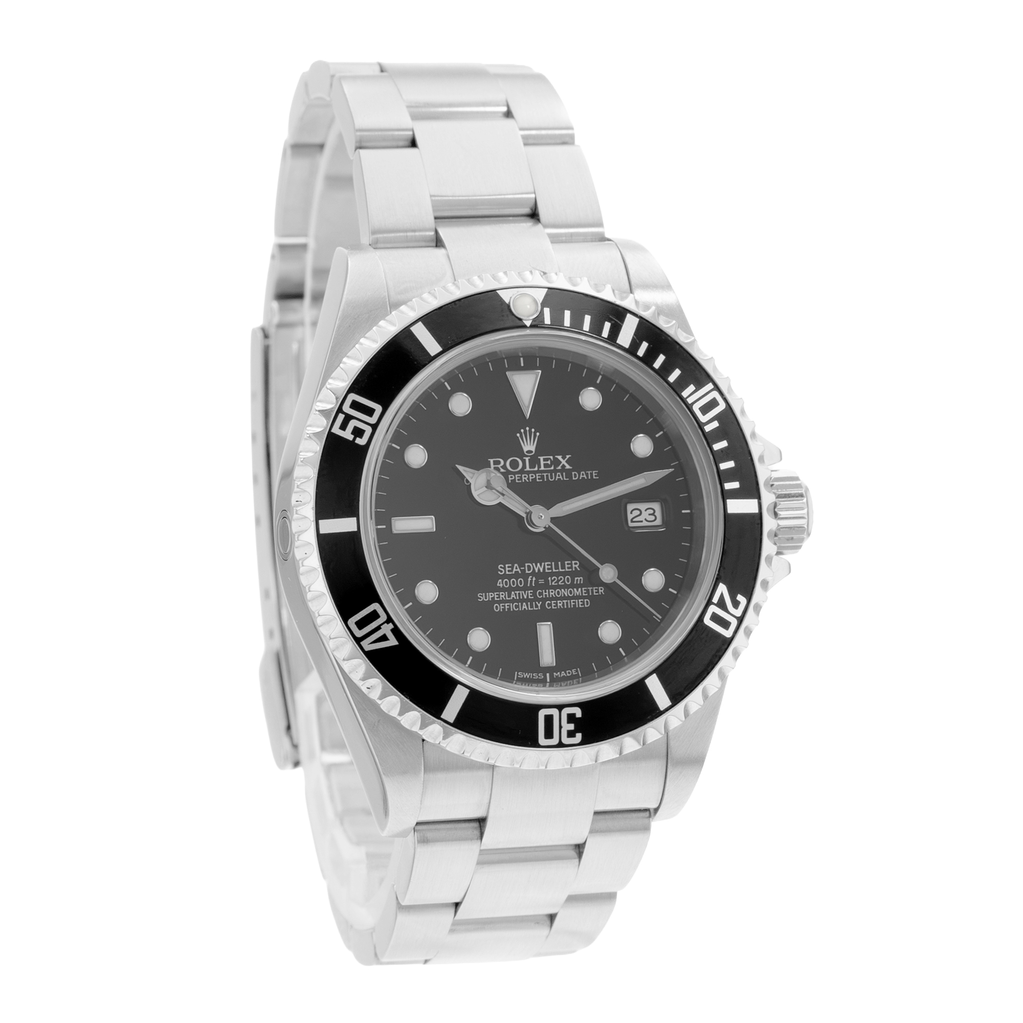 Rolex Sea-Dweller 4000 16600 40mm Steel Oyster Mens Watch Card 2006 thumbnail 7