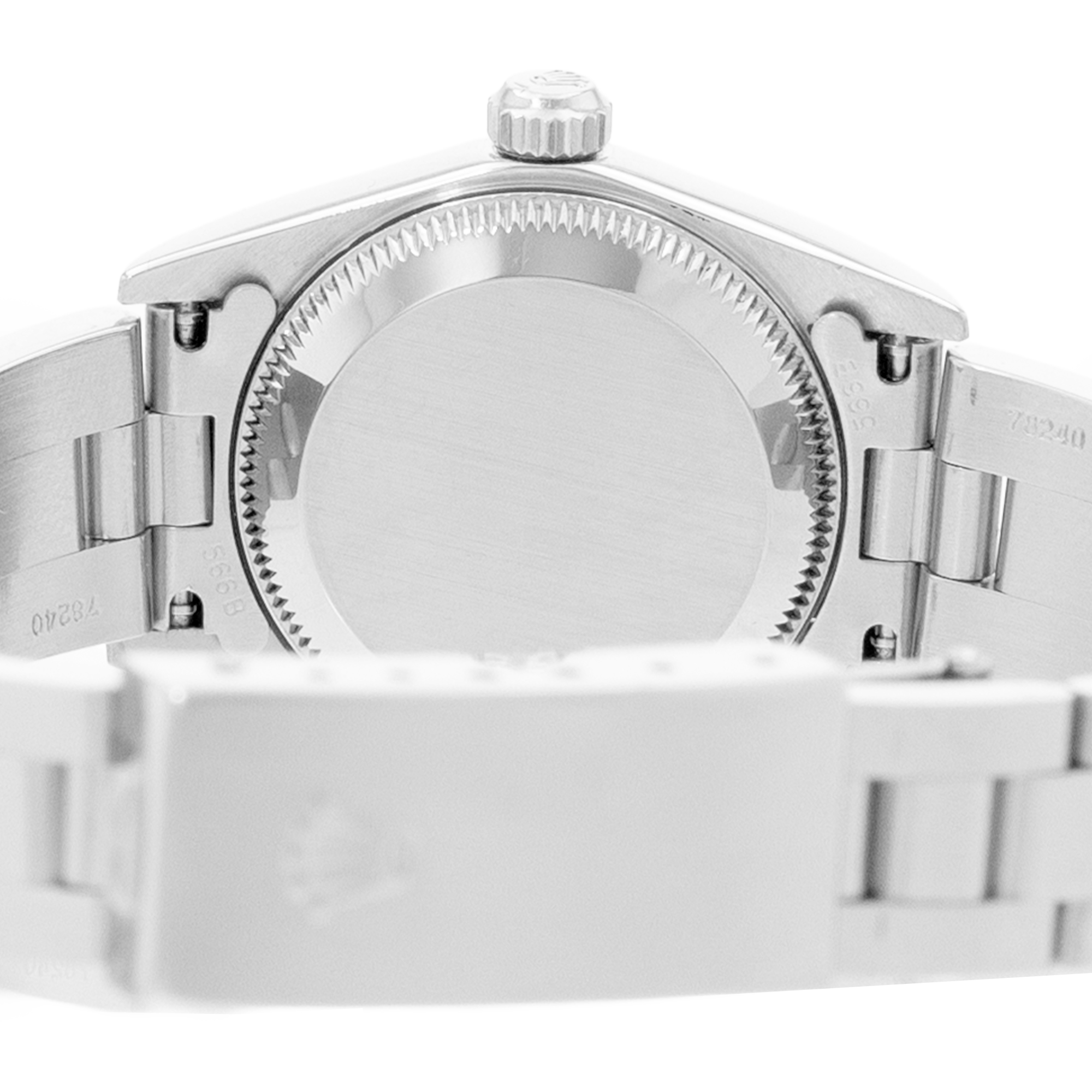 Rolex Oyster Perpetual 24 76080 Black Dial Steel Ladies Watch thumbnail 8