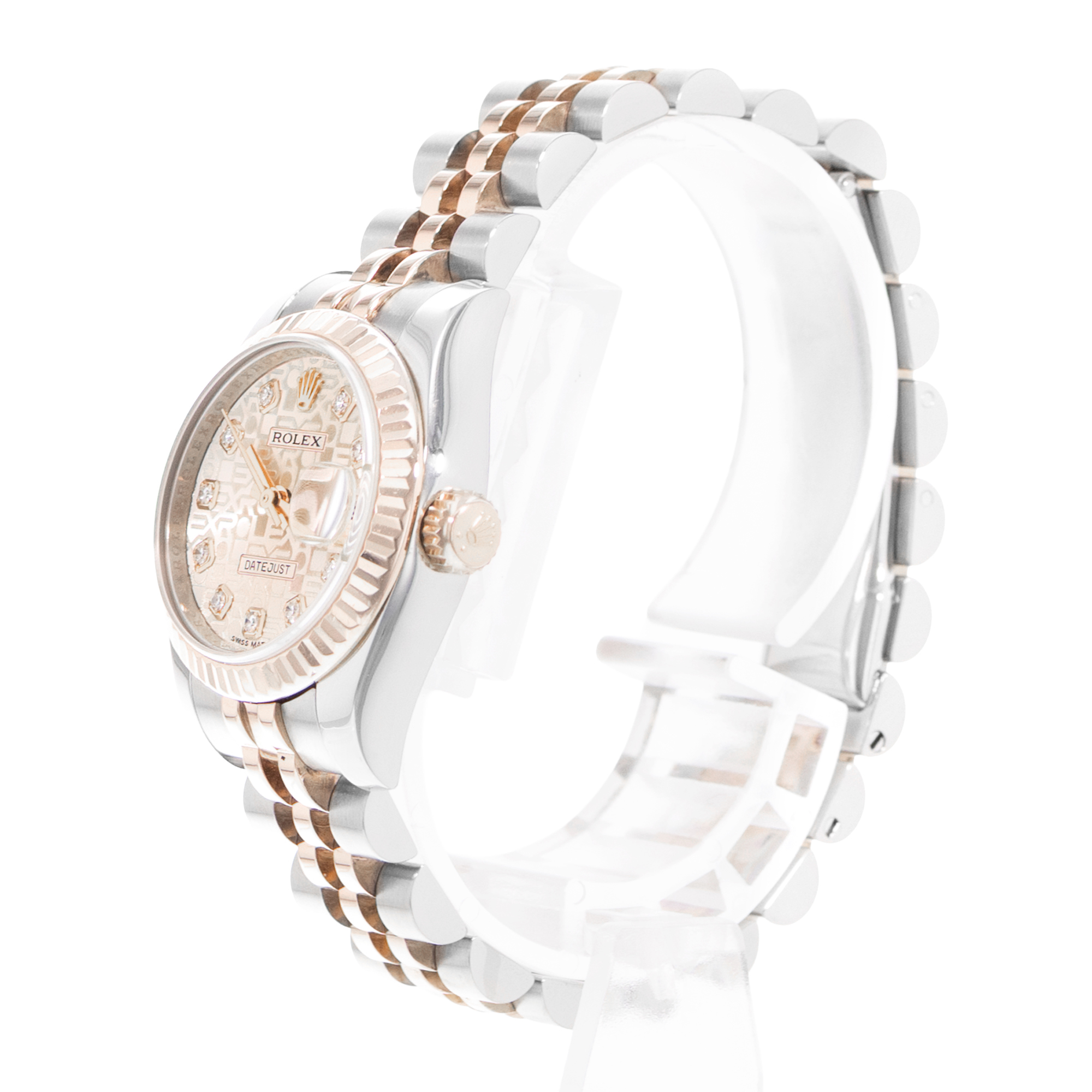 Rolex Datejust 26 179171 Pink Diamonds Steel Gold Jubilee Ladies Watch Card 2015 thumbnail 5
