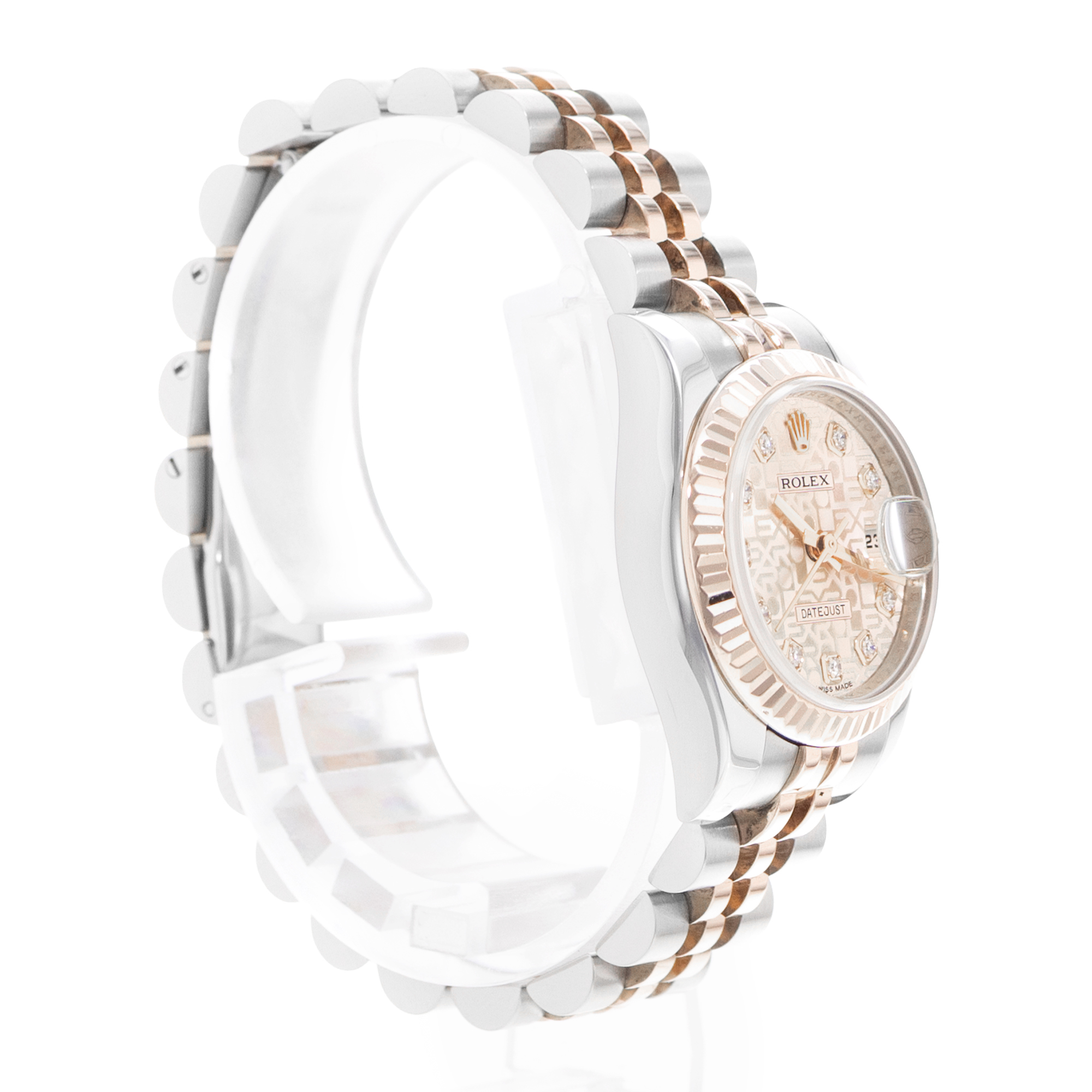 Rolex Datejust 26 179171 Pink Diamonds Steel Gold Jubilee Ladies Watch Card 2015 thumbnail 6