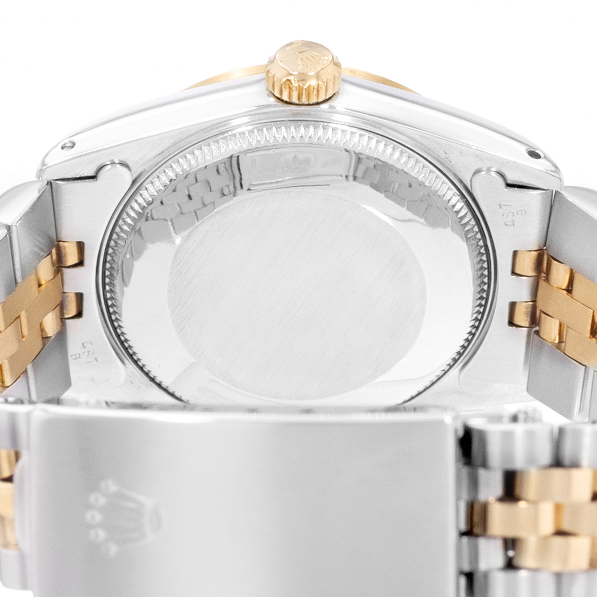 Rolex Datejust 31 68273 White Roman Dial Steel Yellow Gold Ladies Watch thumbnail 8