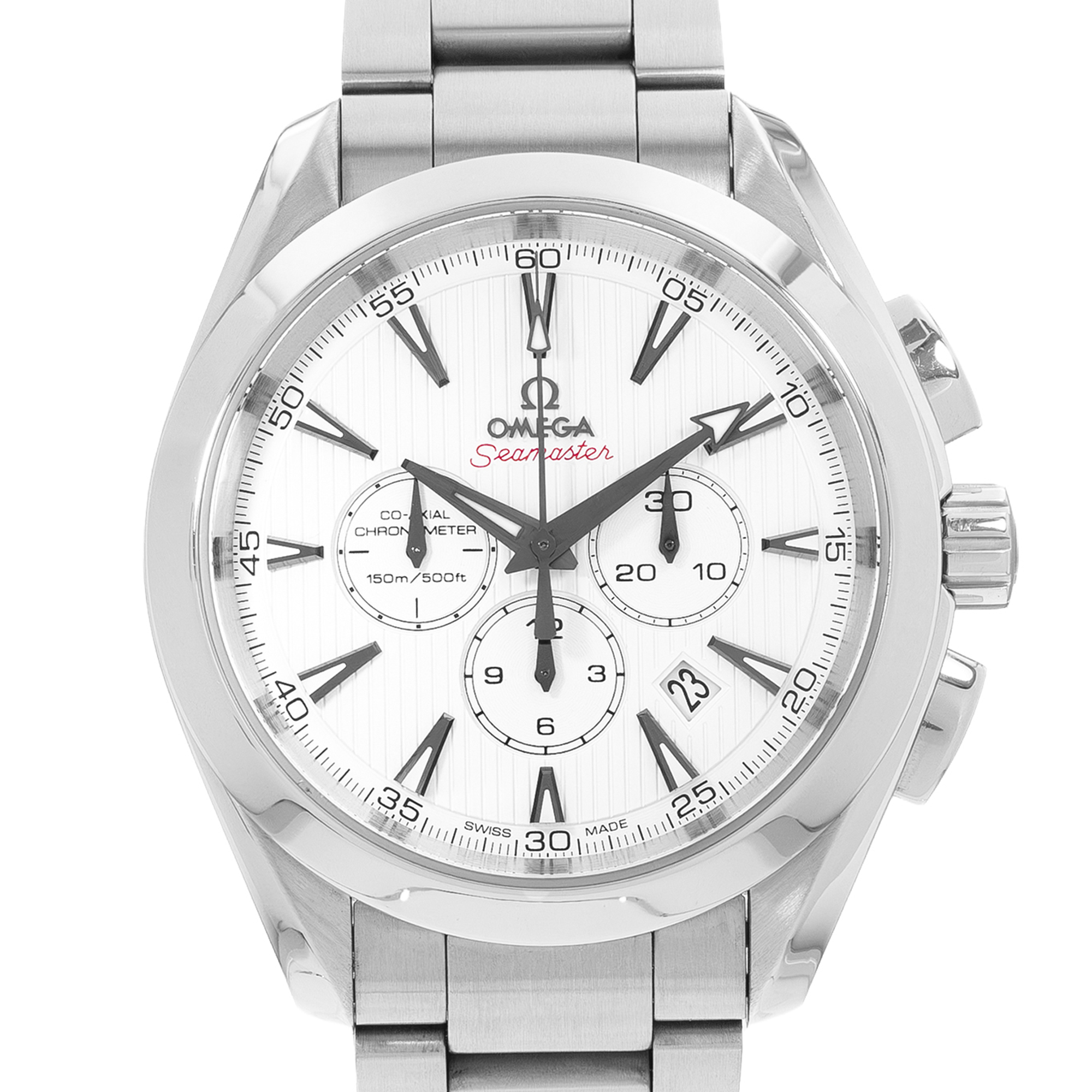 Omega Seamaster Aqua Terra 23110445004001 44mm White Dial Steel Mens Watch Card thumbnail 1