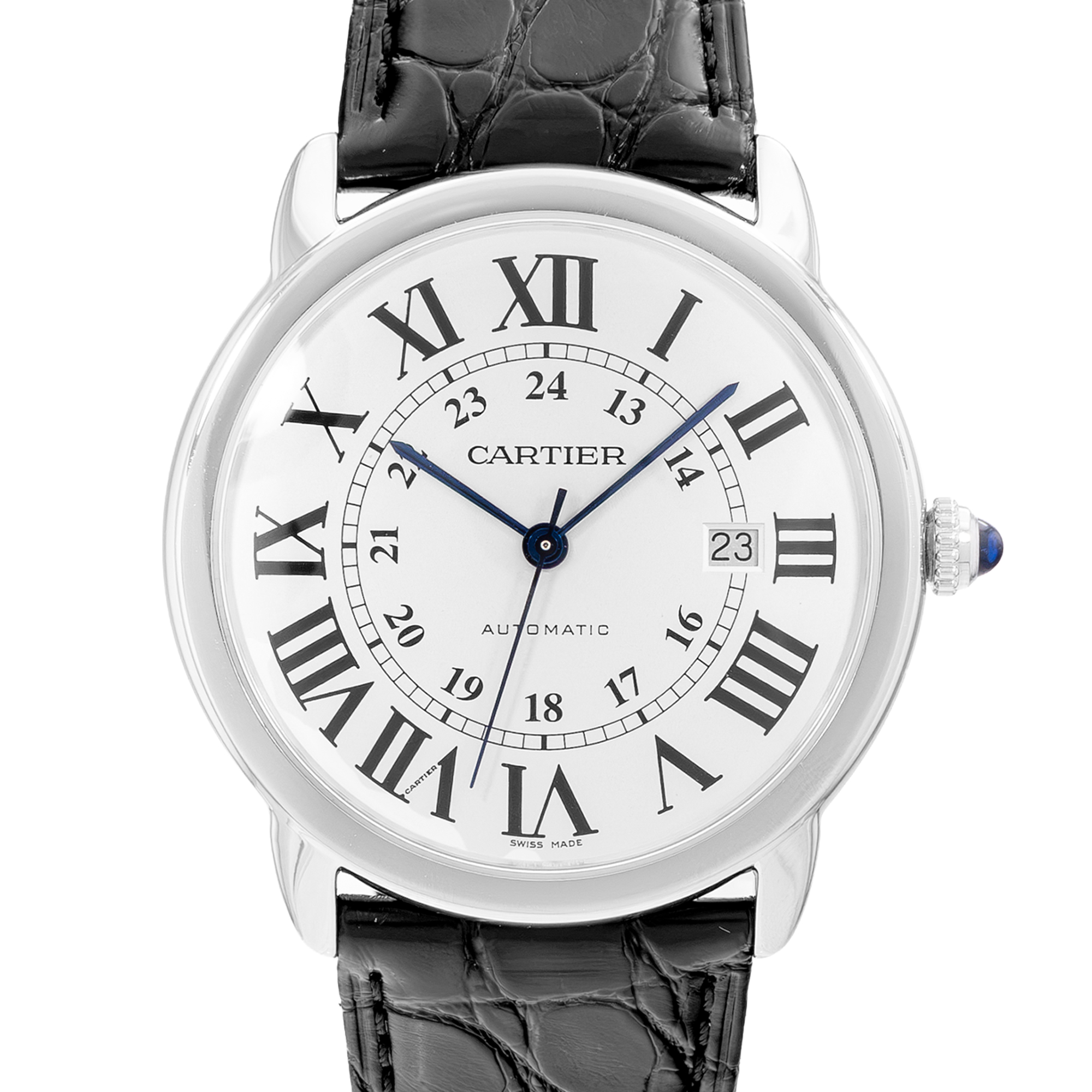 Cartier Ronde Solo de Cartier W6701010 3517 42mm Silver Dial Steel Mens Watch thumbnail 1