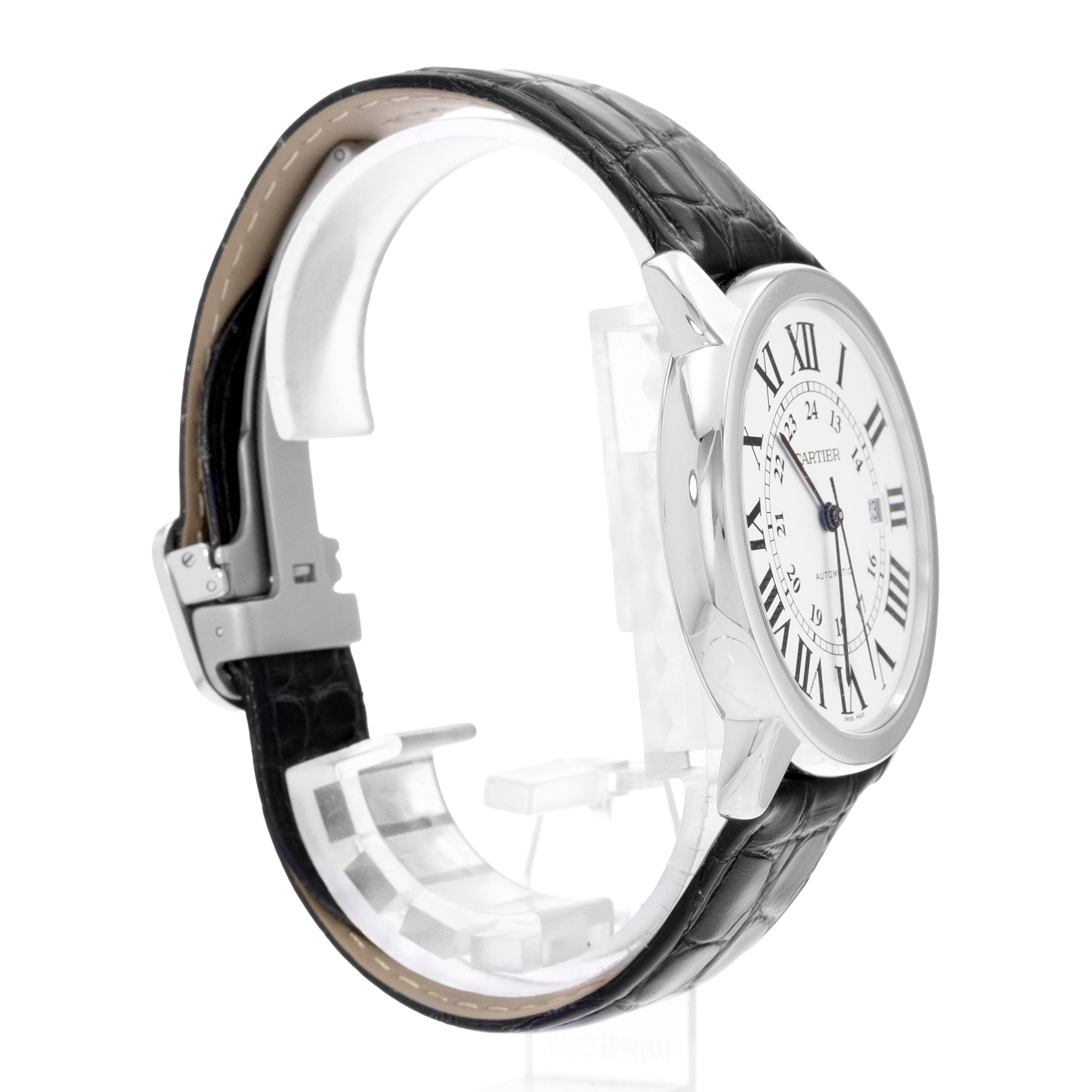 Cartier Ronde Solo de Cartier W6701010 3517 42mm Silver Dial Steel Mens Watch thumbnail 5