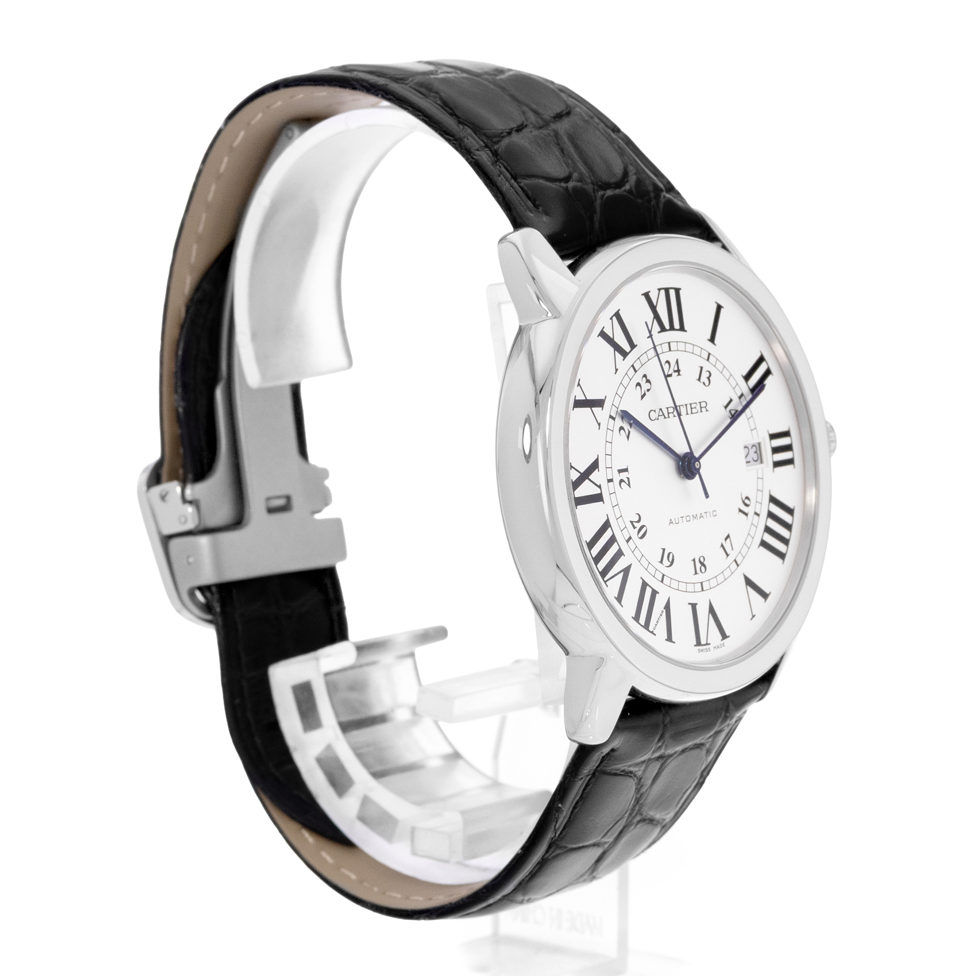 Cartier Ronde Solo de Cartier W6701010 3517 42mm Silver Dial Steel Mens Watch thumbnail 6
