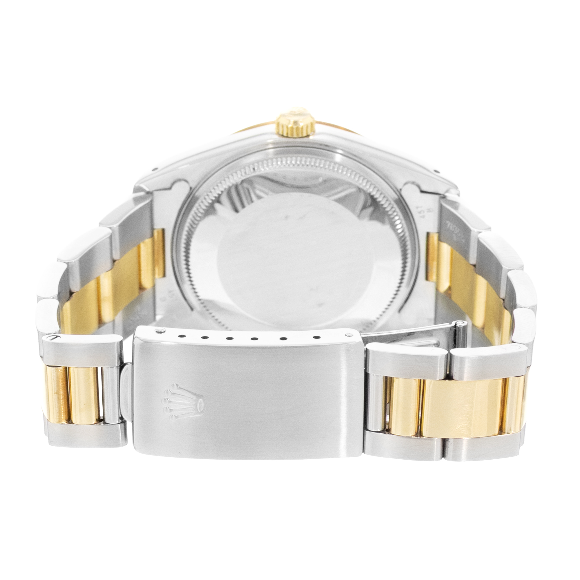 Rolex Oyster Perpetual 34 14233 Champagne Steel Yellow Gold Oyster Mens Watch thumbnail 7
