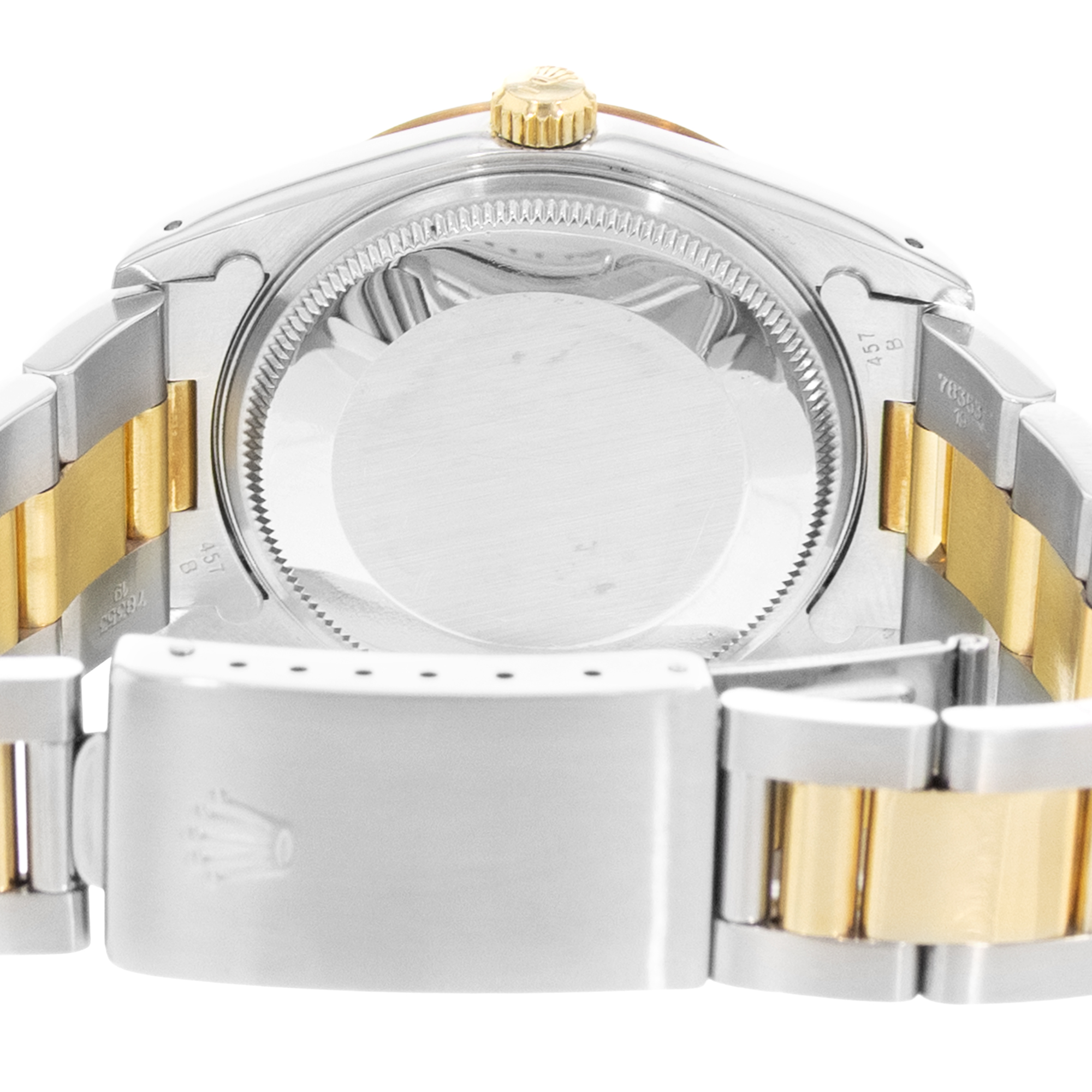 Rolex Oyster Perpetual 34 14233 Champagne Steel Yellow Gold Oyster Mens Watch thumbnail 8