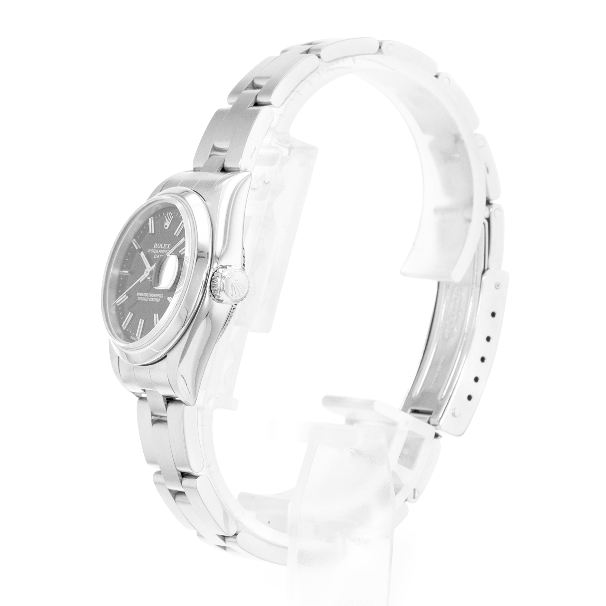 Rolex Oyster Perpetual 26 79160 Black Index Steel Oyster Ladies Watch 2000 thumbnail 4