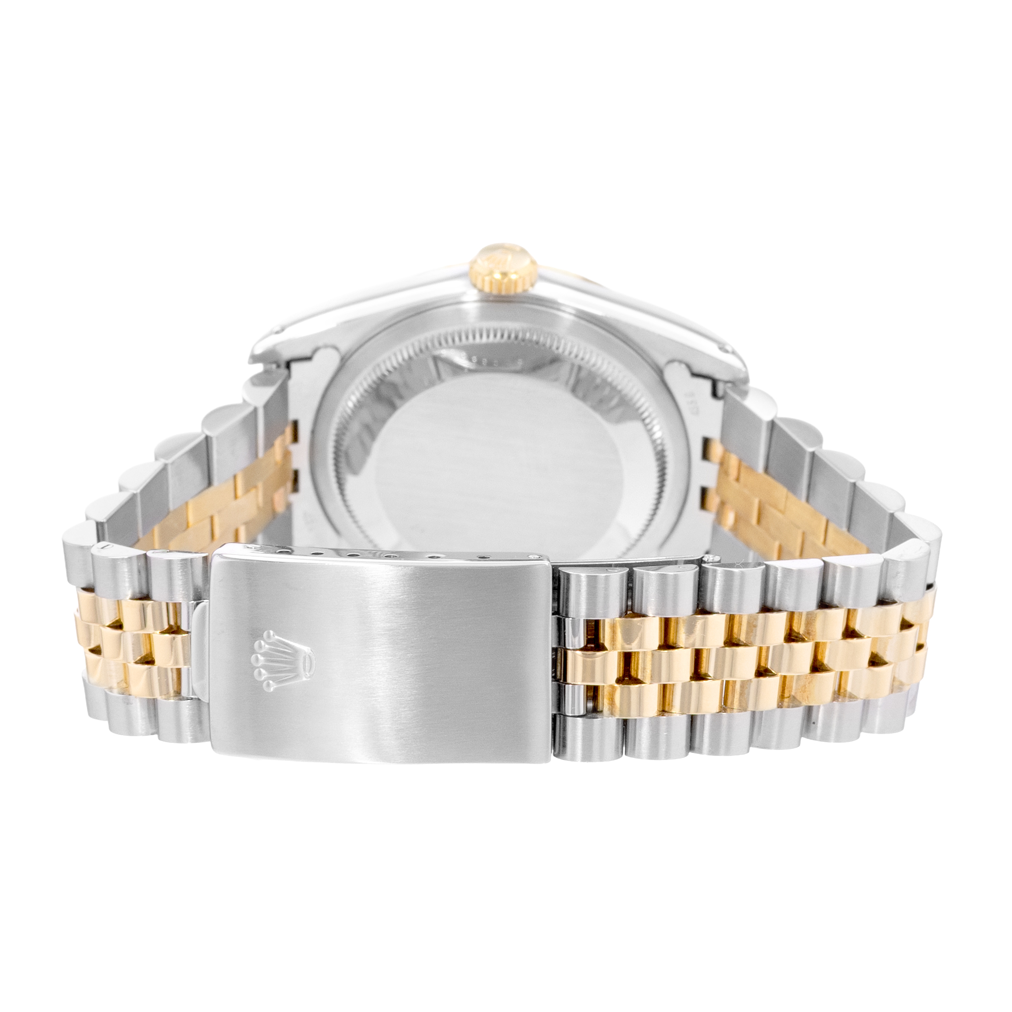 Rolex Datejust 36 16233 Houndstooth Dial Steel Gold Jubilee Mens Watch 1988 thumbnail 7