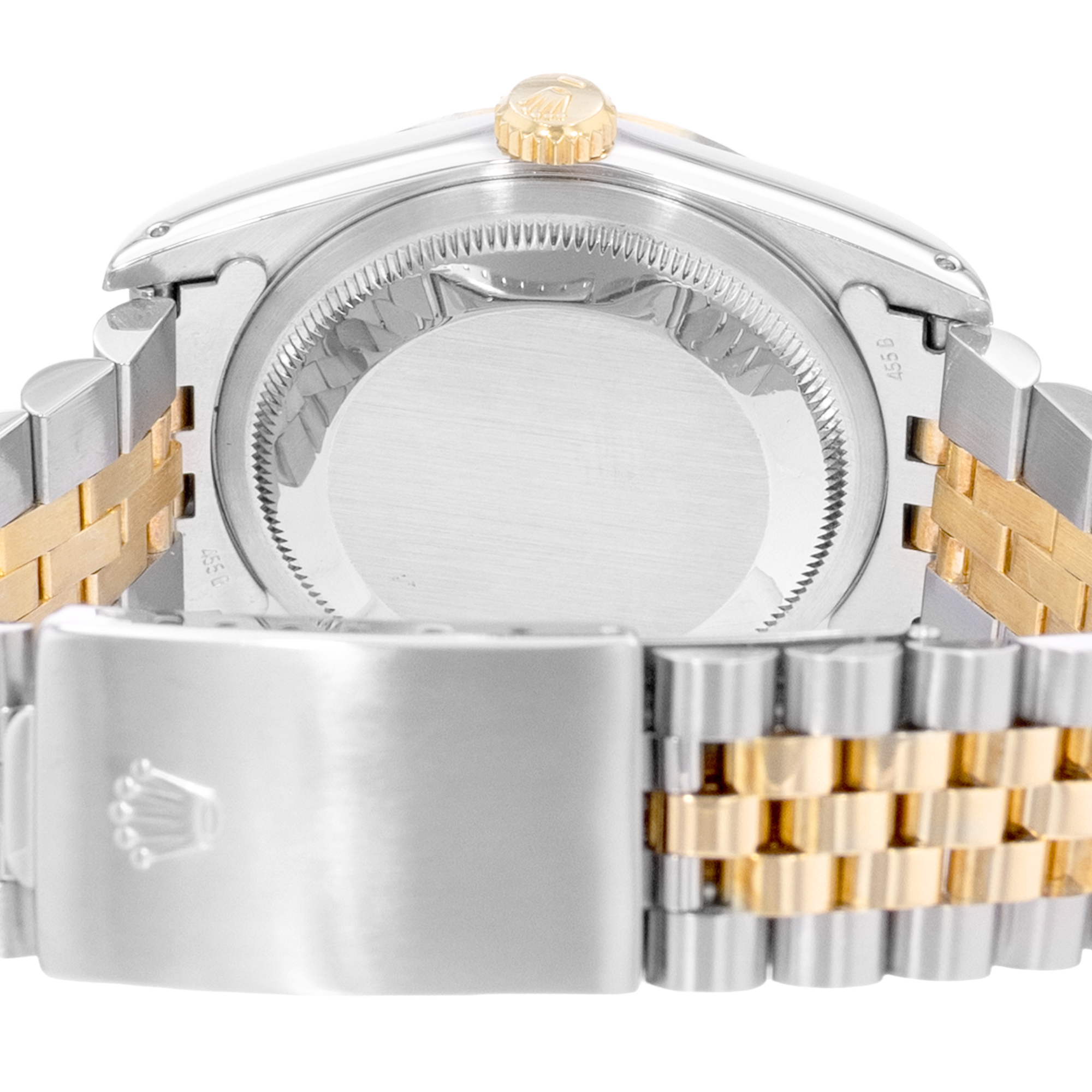 Rolex Datejust 36 16233 Houndstooth Dial Steel Gold Jubilee Mens Watch 1988 thumbnail 8