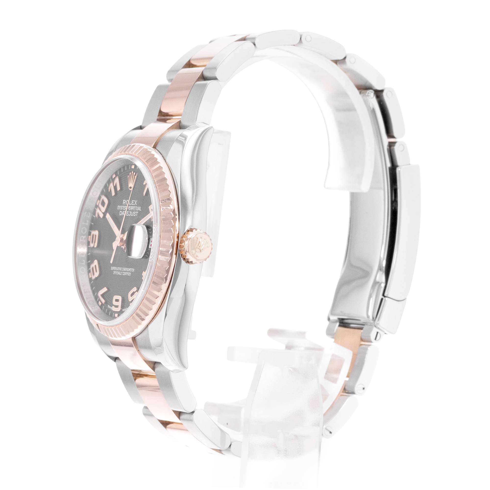 Rolex Datejust 36 116231 Black concentric Arabic Steel Rose Gold Mens Watch 2018 thumbnail 5