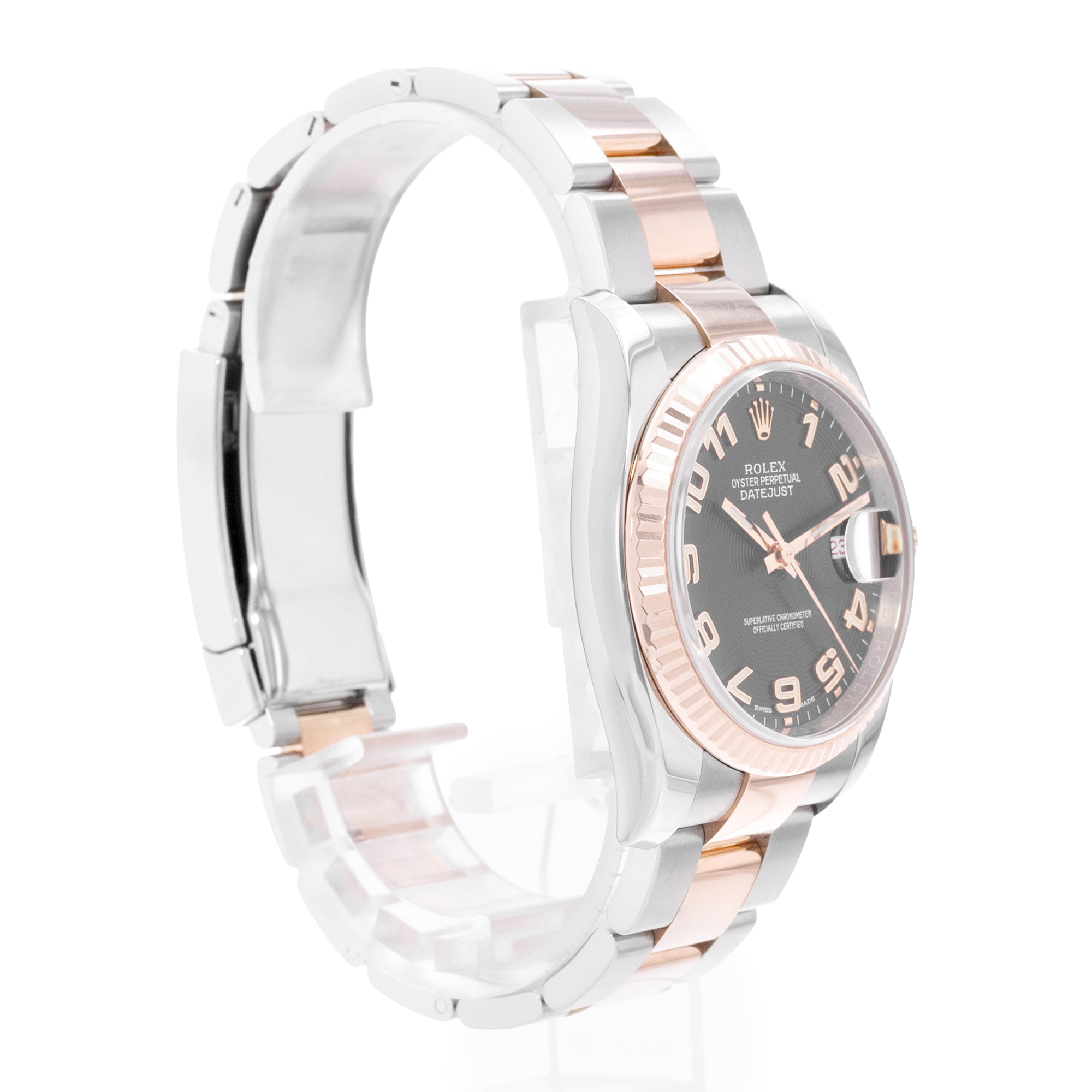 Rolex Datejust 36 116231 Black concentric Arabic Steel Rose Gold Mens Watch 2018 thumbnail 6