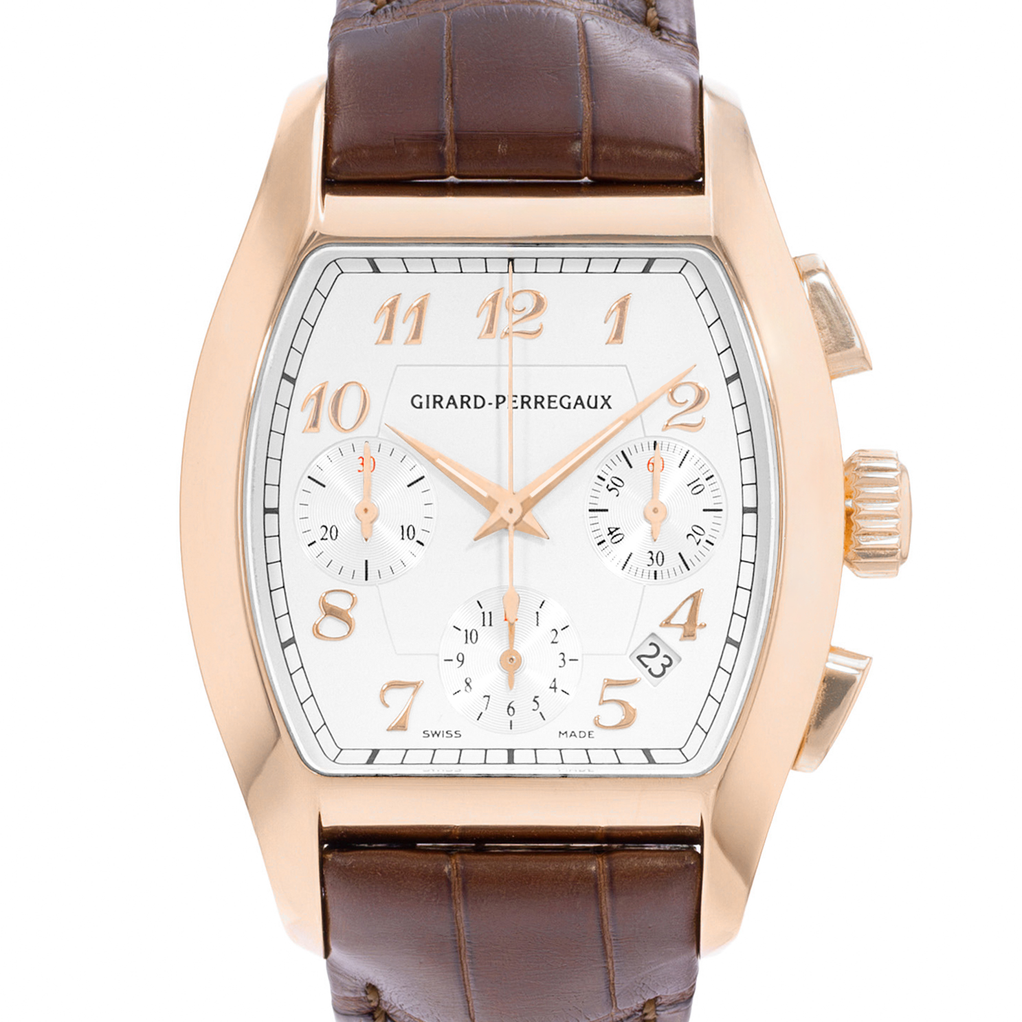 Girard Perregaux Richeville 2765 37mm White Rose Gold Automatic Mens Watch thumbnail 1