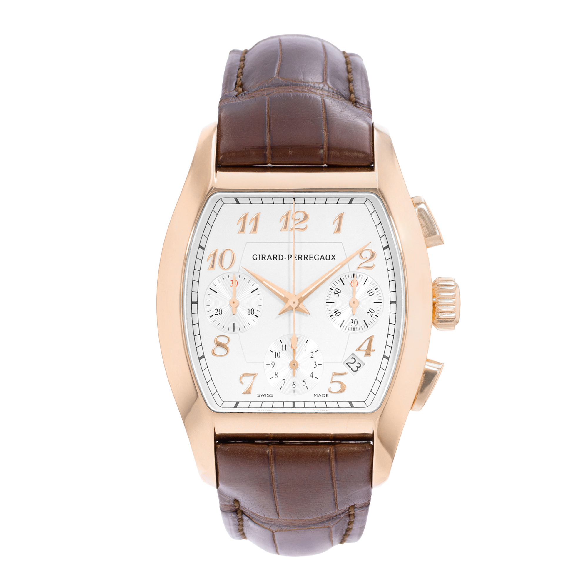 Girard Perregaux Richeville 2765 37mm White Rose Gold Automatic Mens Watch thumbnail 2