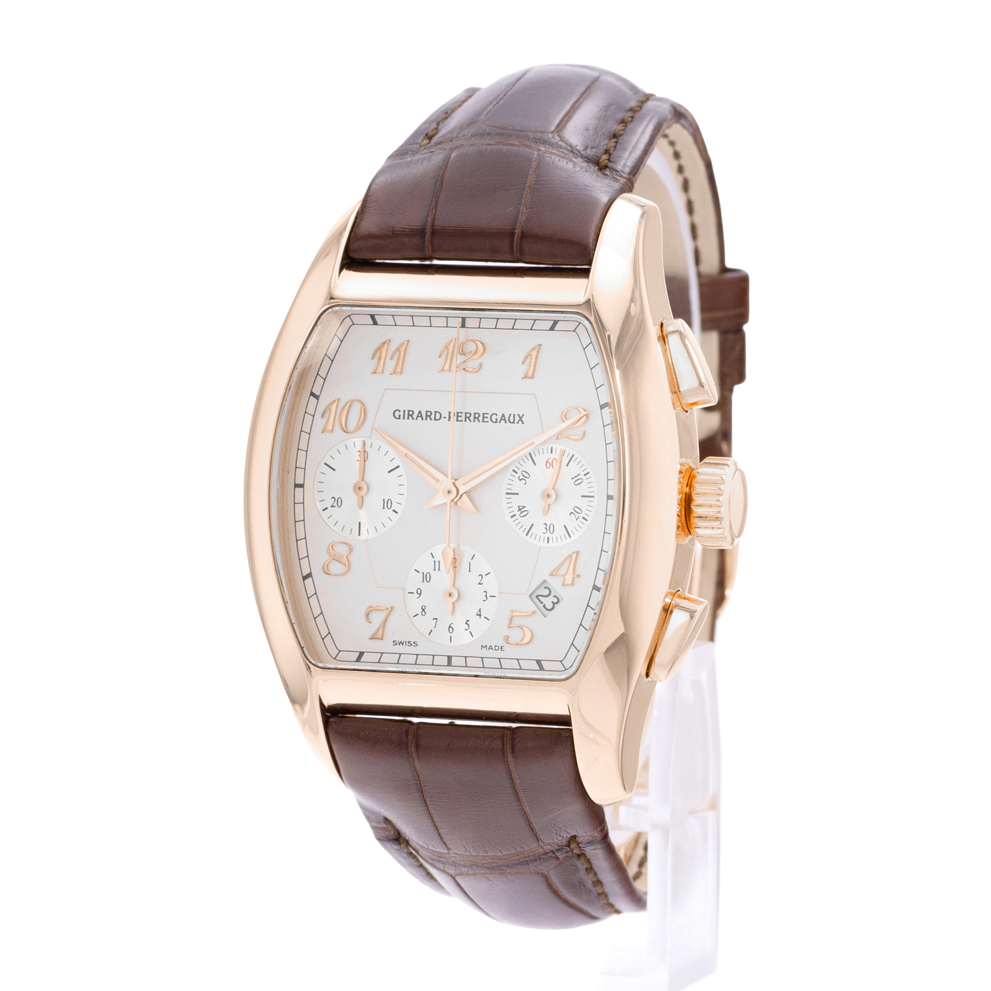 Girard Perregaux Richeville 2765 37mm White Rose Gold Automatic Mens Watch thumbnail 3