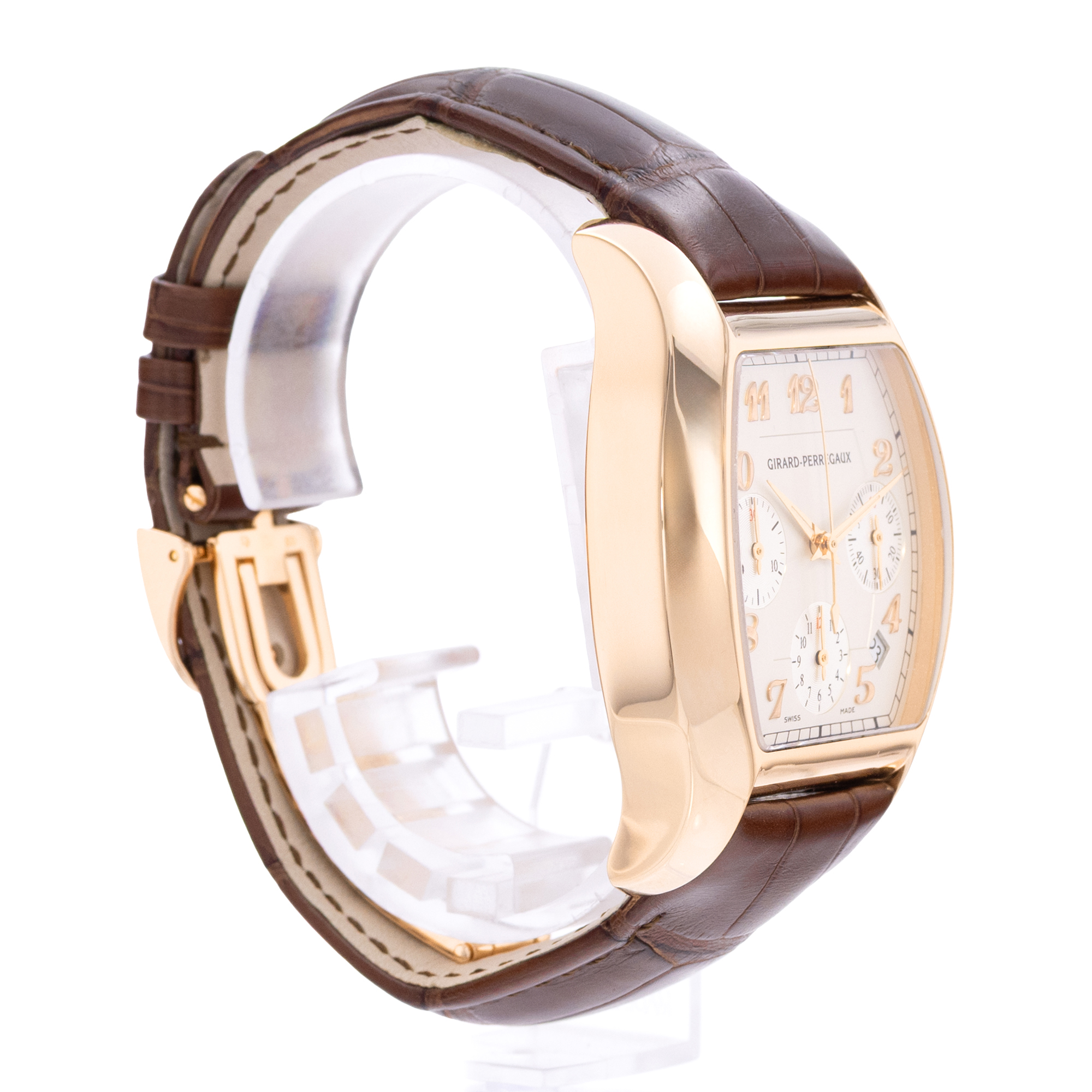 Girard Perregaux Richeville 2765 37mm White Rose Gold Automatic Mens Watch thumbnail 5