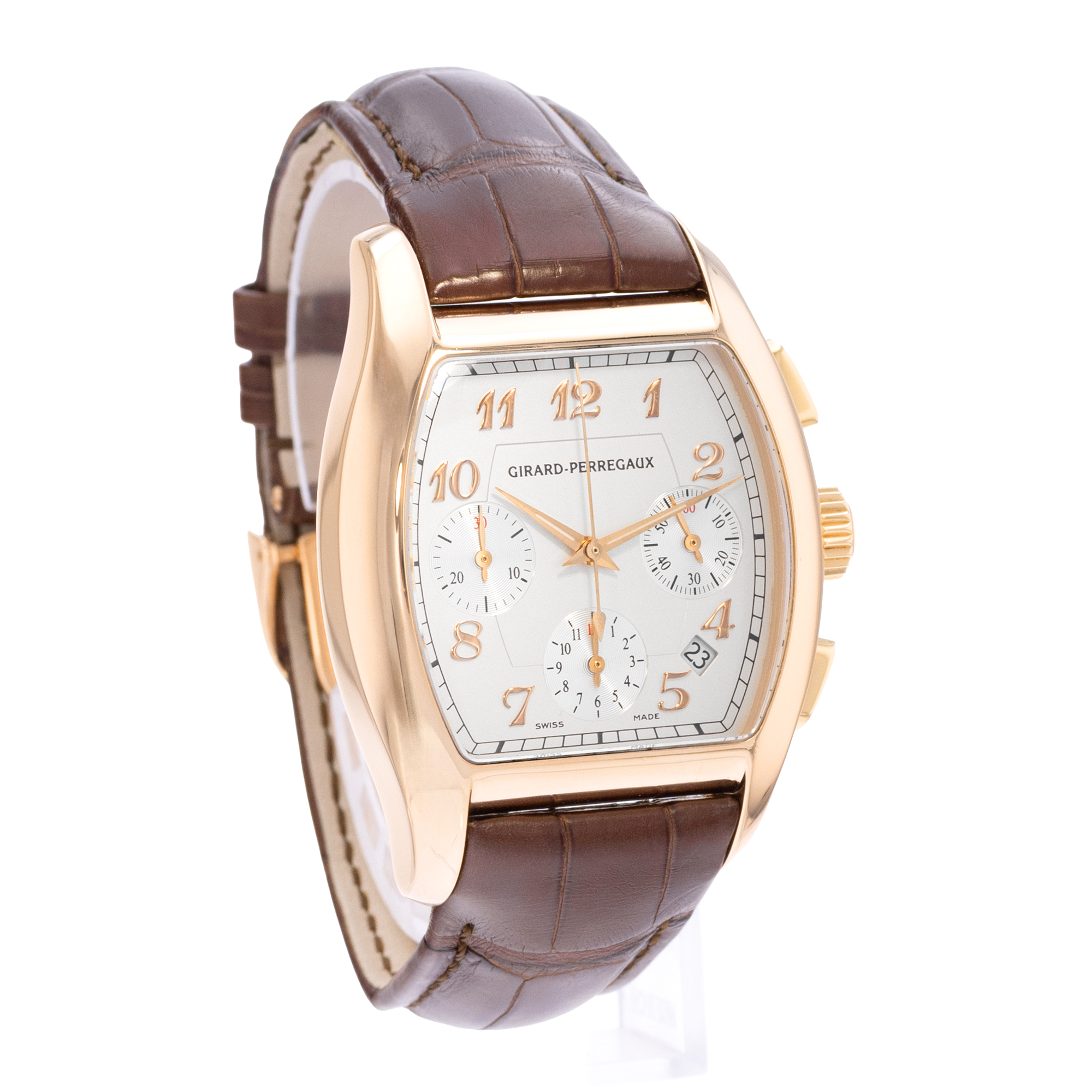 Girard Perregaux Richeville 2765 37mm White Rose Gold Automatic Mens Watch thumbnail 6