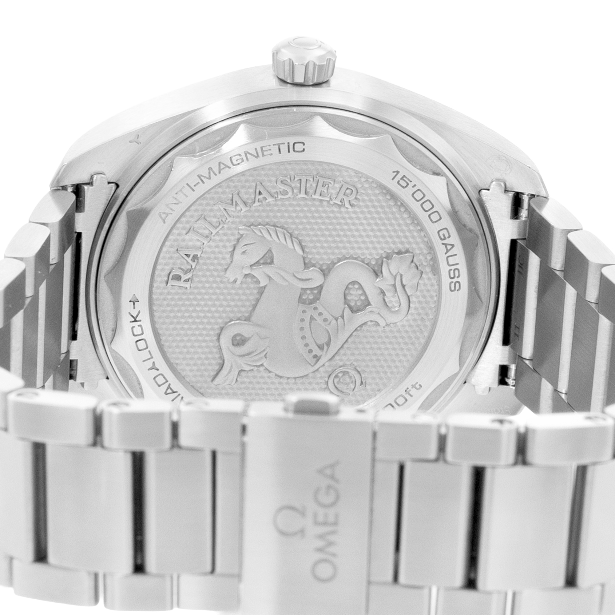Omega Seamaster Railmaster 220.10.40.20.03.001 40mm Mens Watch Box Papers 2023 thumbnail 9