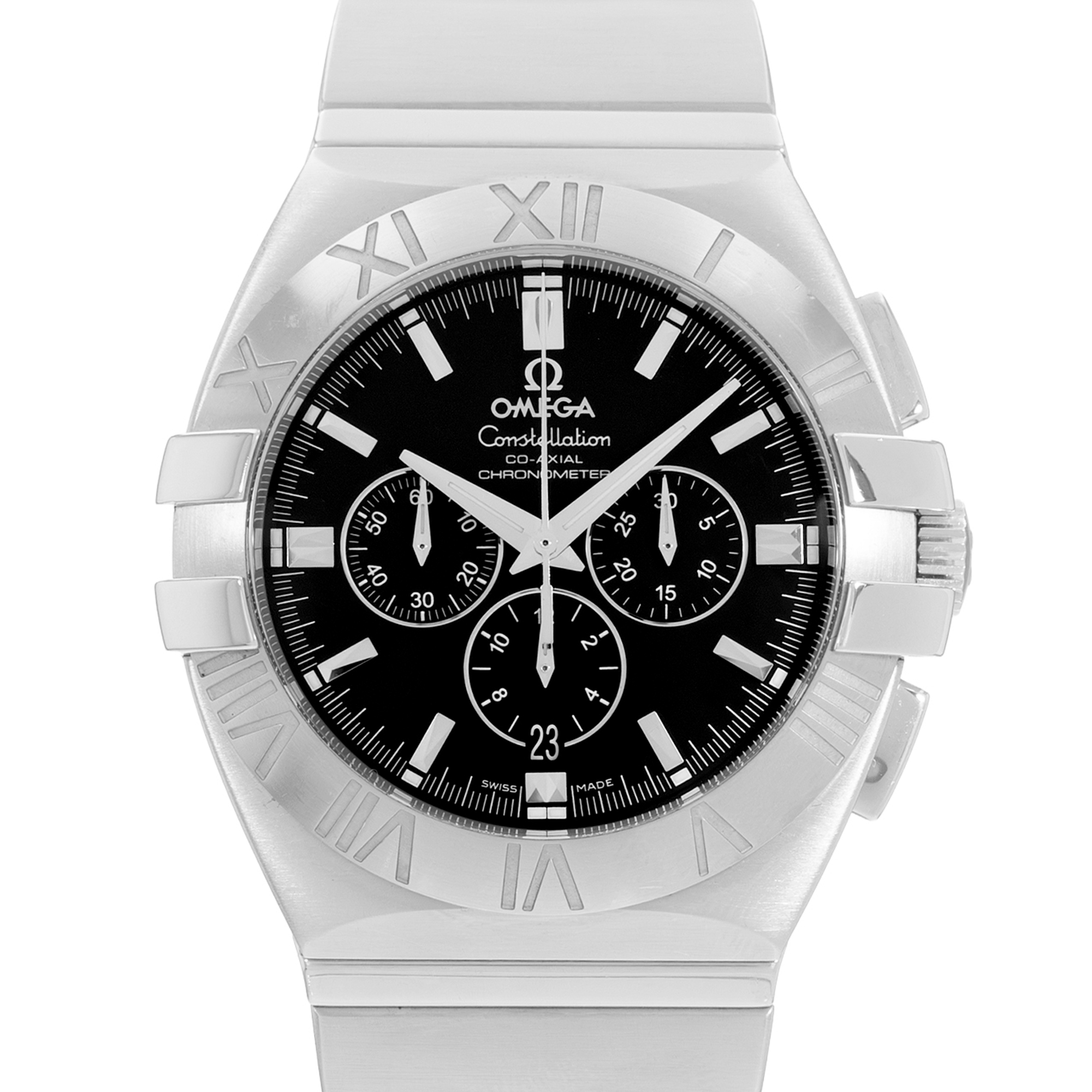 Omega Constellation Double Eagle 1514.51.00 41mm Black Steel Mens Watch Card thumbnail 1