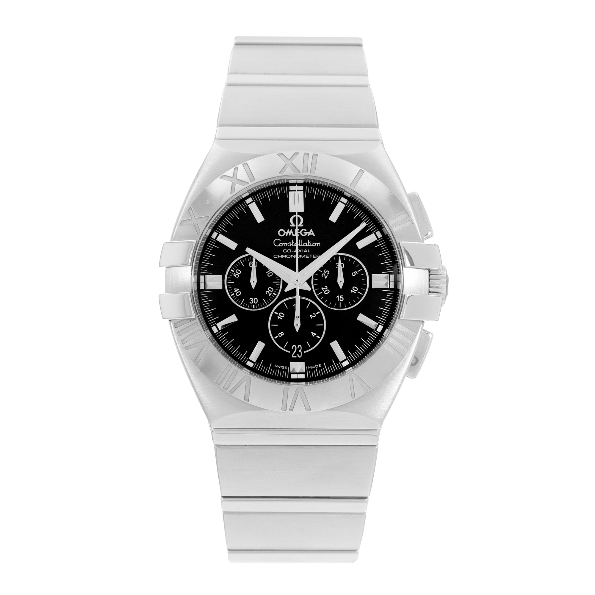 Omega Constellation Double Eagle 1514.51.00 41mm Black Steel Mens Watch Card thumbnail 2