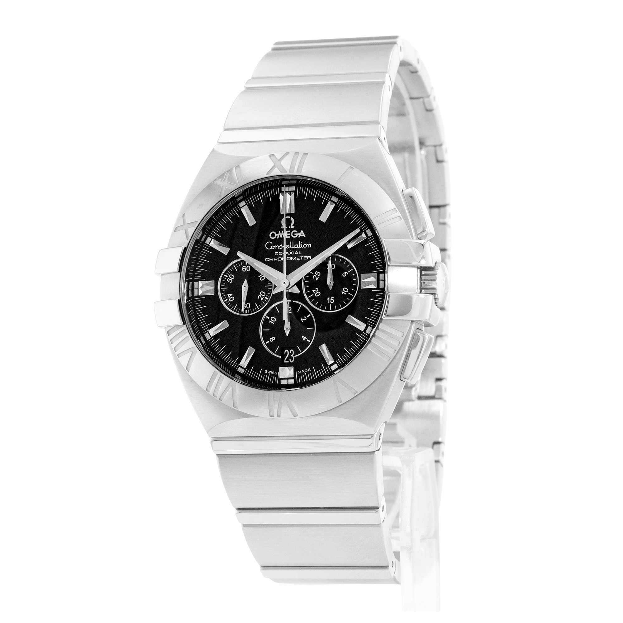 Omega Constellation Double Eagle 1514.51.00 41mm Black Steel Mens Watch Card thumbnail 4