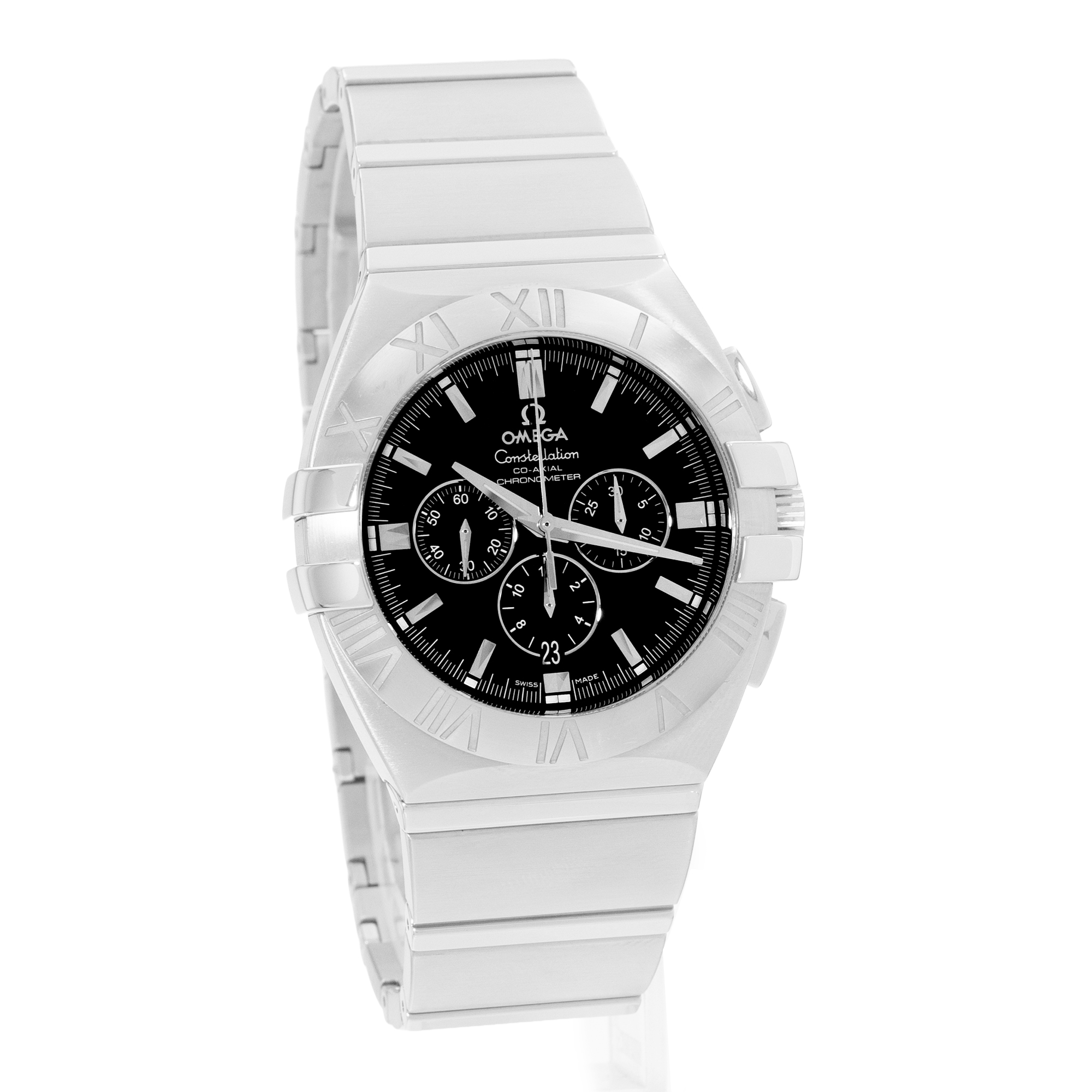 Omega Constellation Double Eagle 1514.51.00 41mm Black Steel Mens Watch Card thumbnail 7