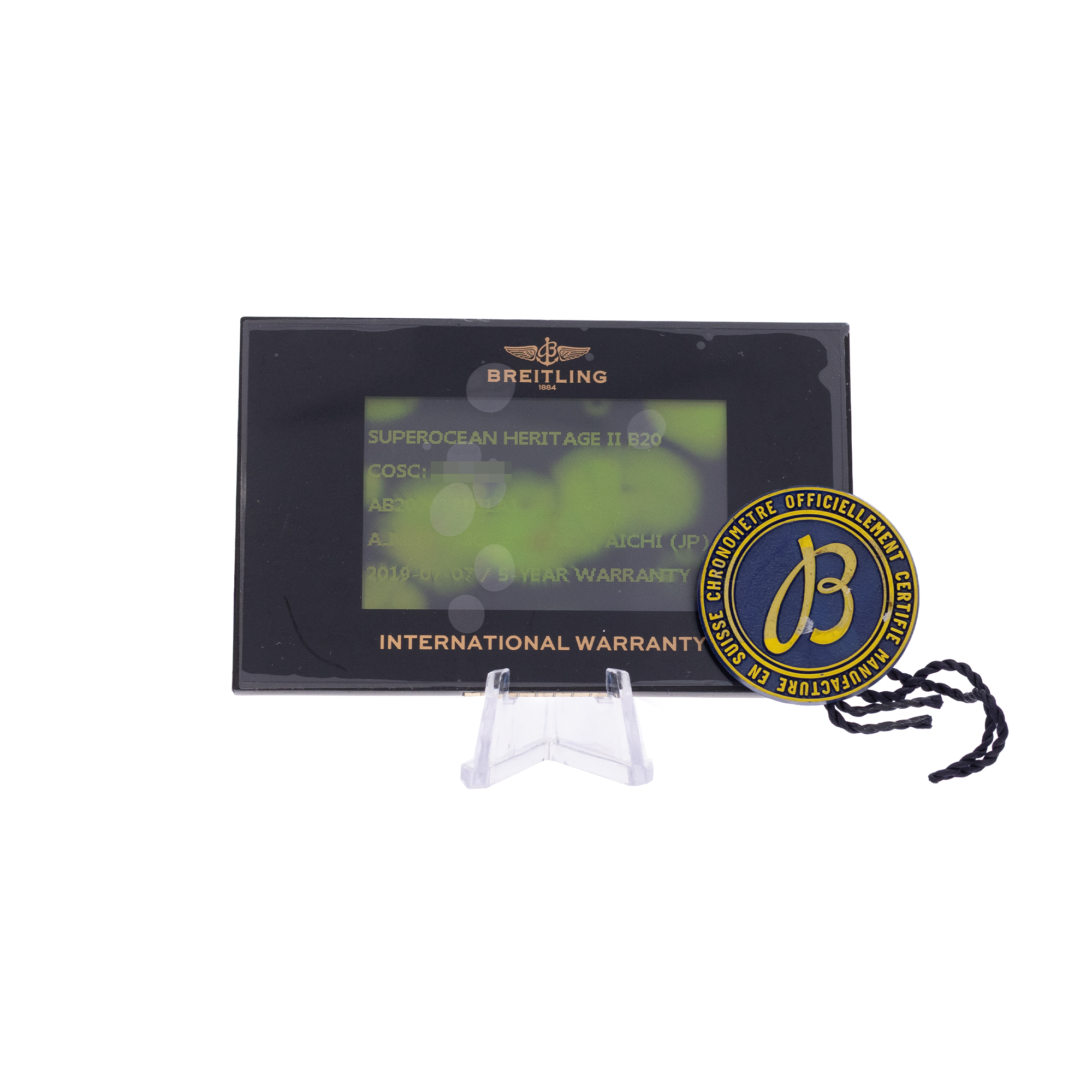 Breitling Superocean Heritage II AB2020 46mm Black Steel Mens Watch Box Card thumbnail 3