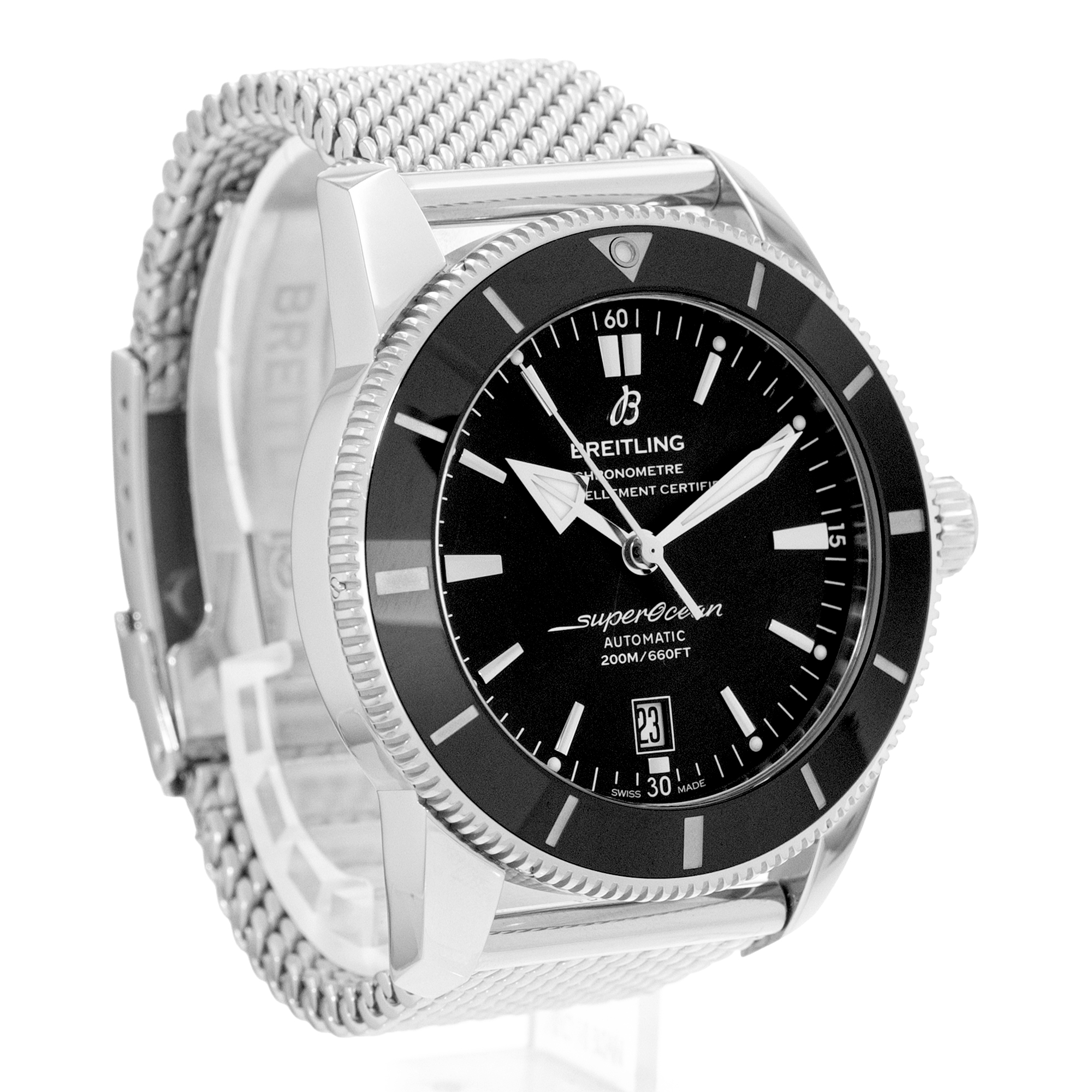 Breitling Superocean Heritage II AB2020 46mm Black Steel Mens Watch Box Card thumbnail 7