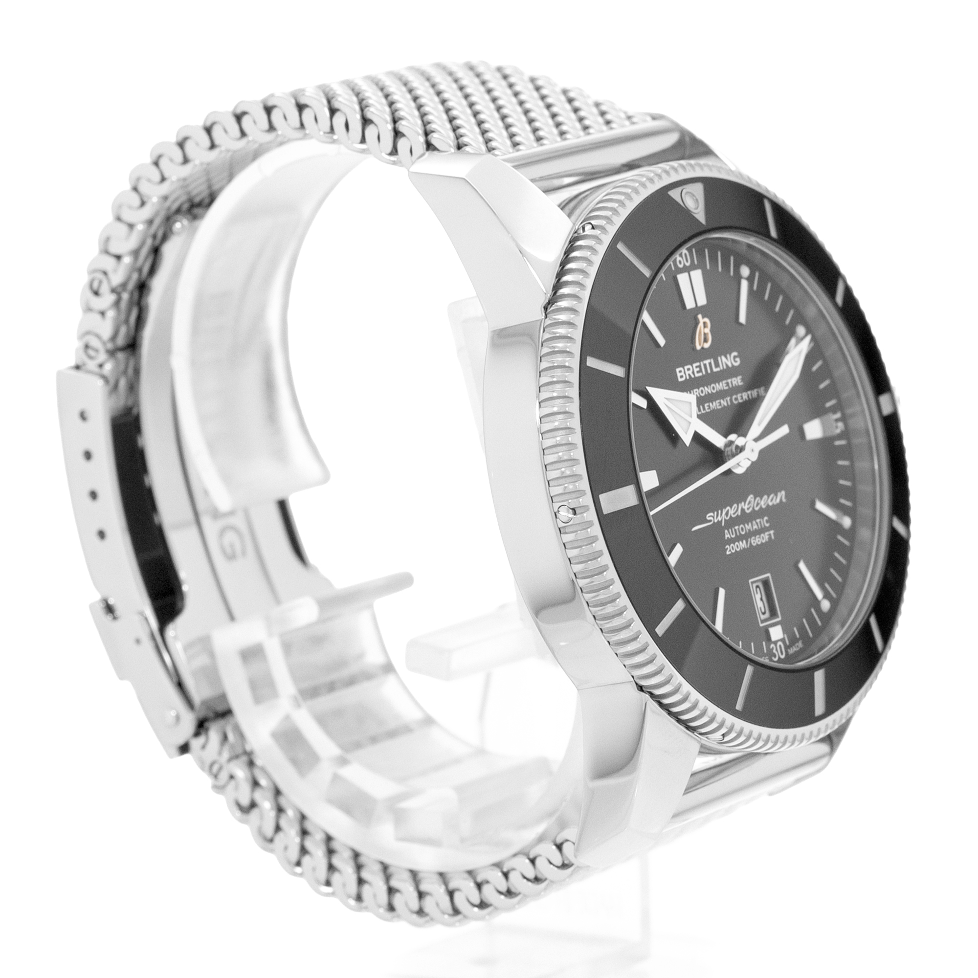 Breitling Superocean Heritage II AB2020 46mm Black Steel Mens Watch Box Card thumbnail 6