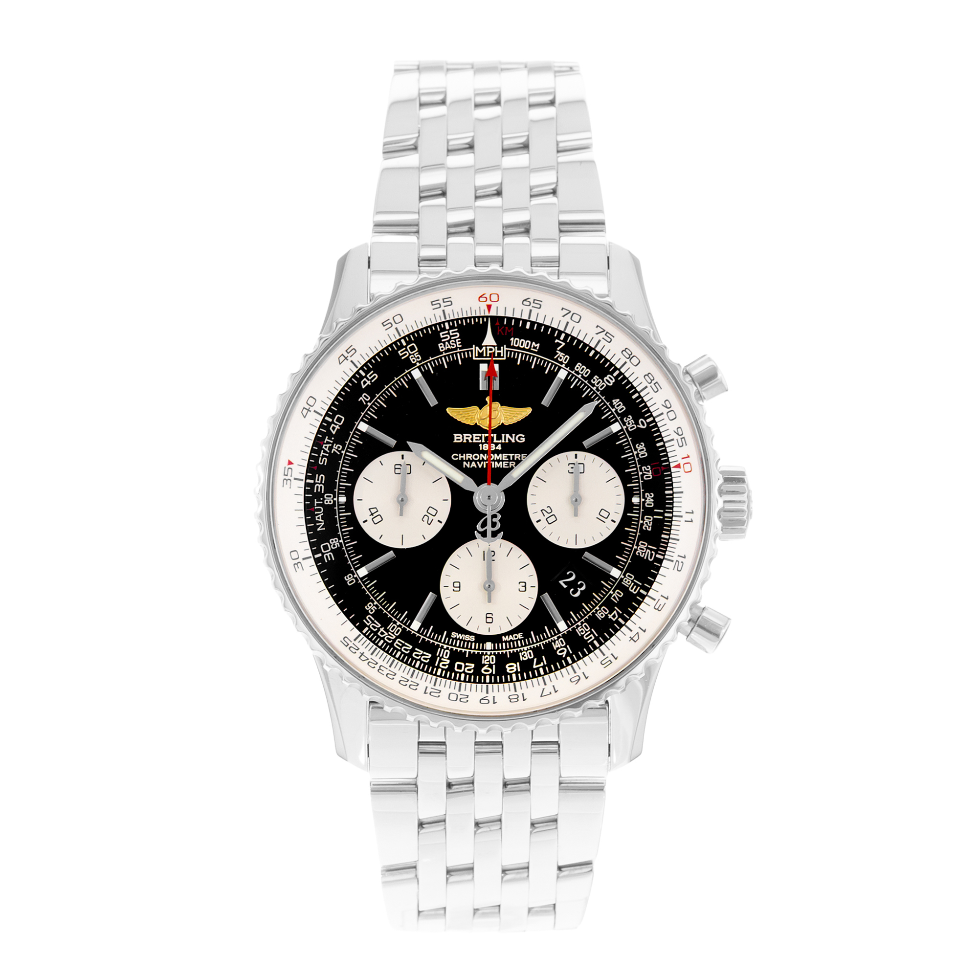 Breitling Navitimer 01 AB0120 43mm Black Steel Mens Watch Box thumbnail 2