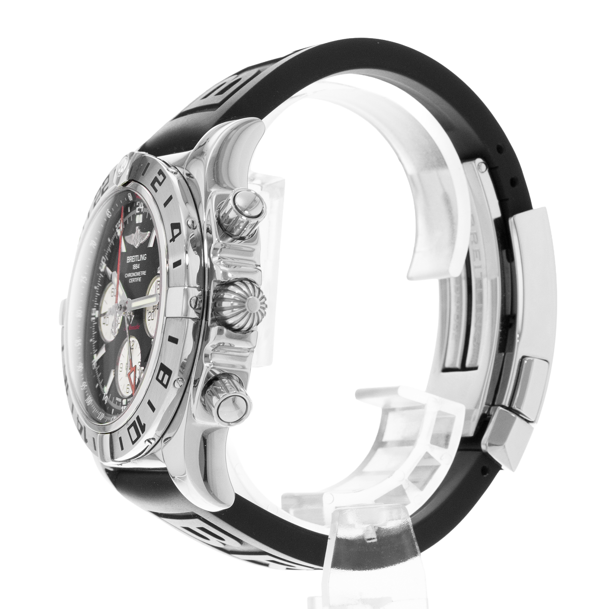 Breitling Chronomat AB0420 44mm Black Dial Steel Mens Watch Box Card thumbnail 5