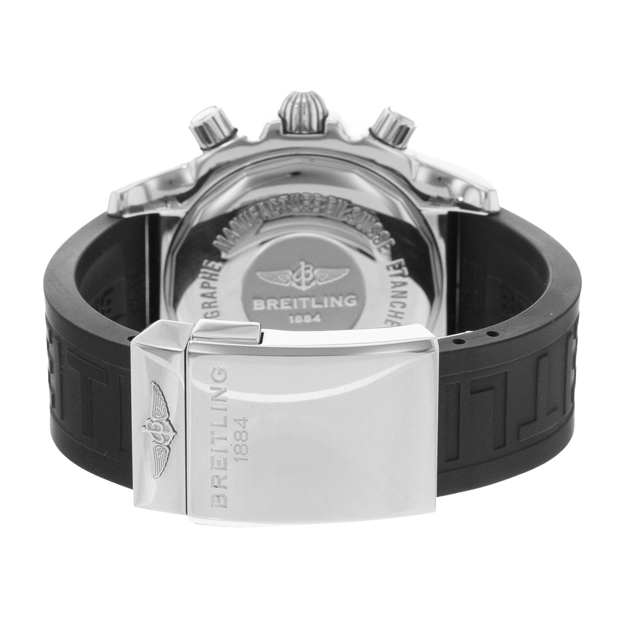 Breitling Chronomat AB0420 44mm Black Dial Steel Mens Watch Box Card thumbnail 8