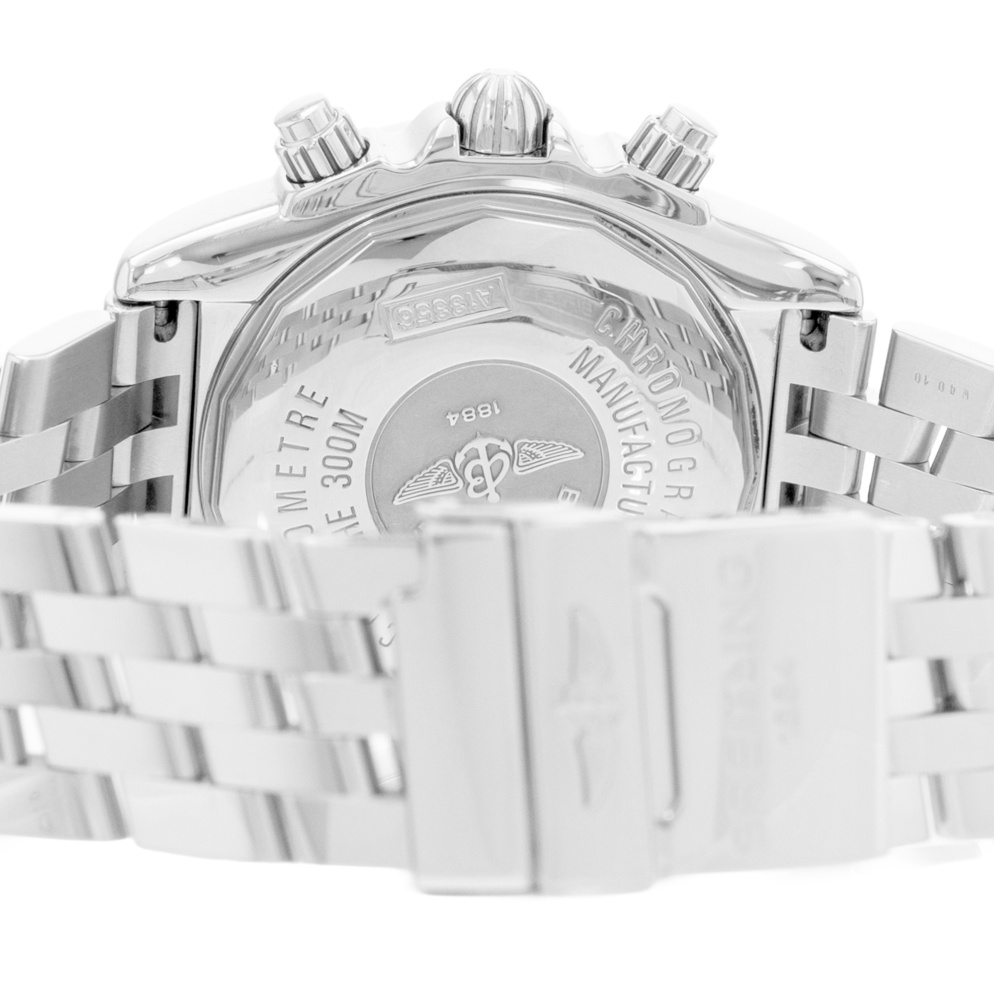 Breitling Chronomat Evolution A156A69PA 44mm MOP Steel Mens Watch Box Card thumbnail 9