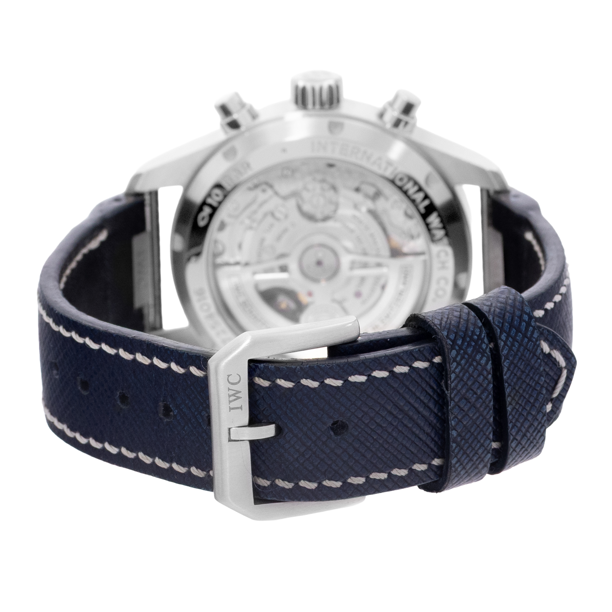 IWC Pilot Chronograph IW388101 41mm Blue Dial Steel Mens Watch Box Card thumbnail 8