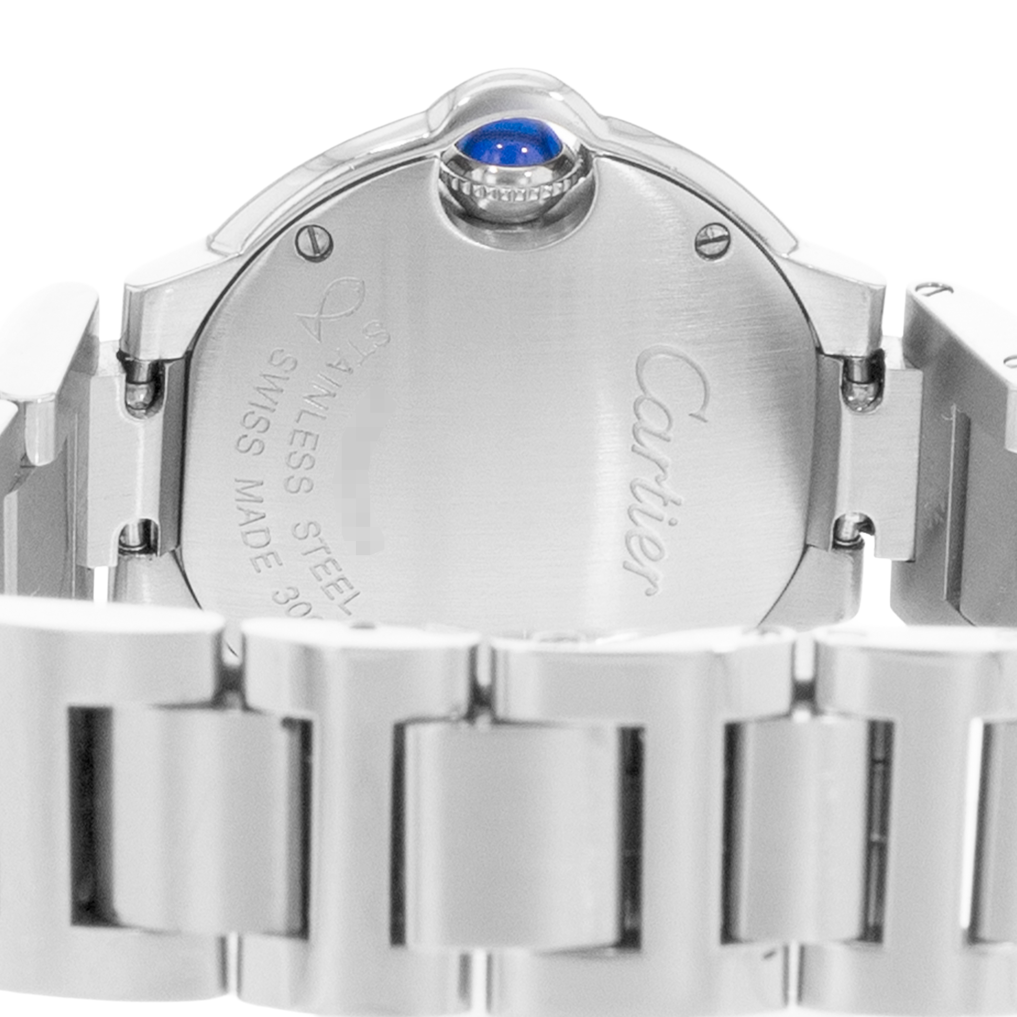 Cartier Ballon Bleu 28mm W69010Z4 3009 Silver Roman Dial Steel Ladies Watch Card thumbnail 9