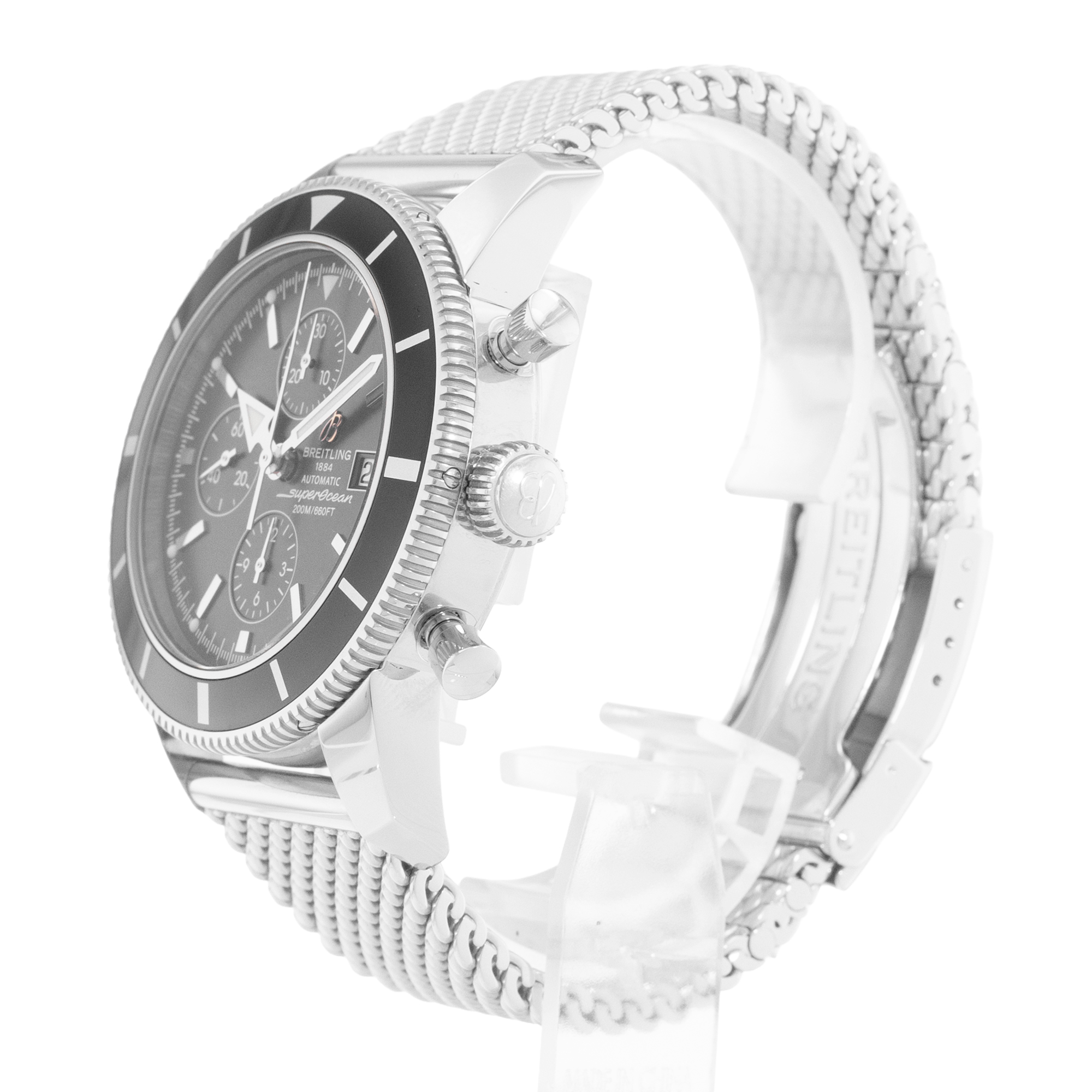 Breitling Superocean Heritage A13320 46mm Black Dial Steel Mens Watch thumbnail 4