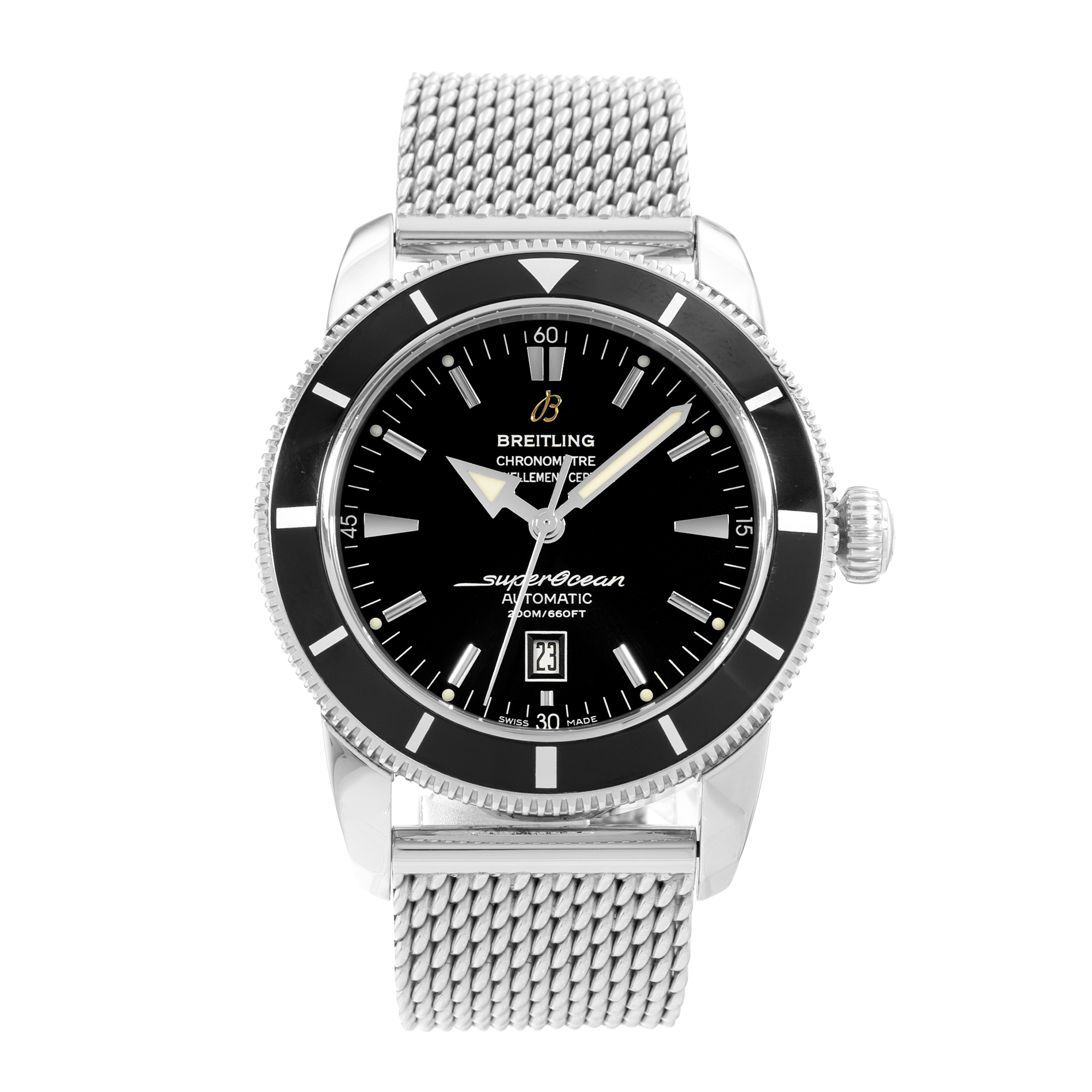 Breitling Superocean Heritage A17320 46mm Black Dial Steel Automatic Mens Watch thumbnail 2