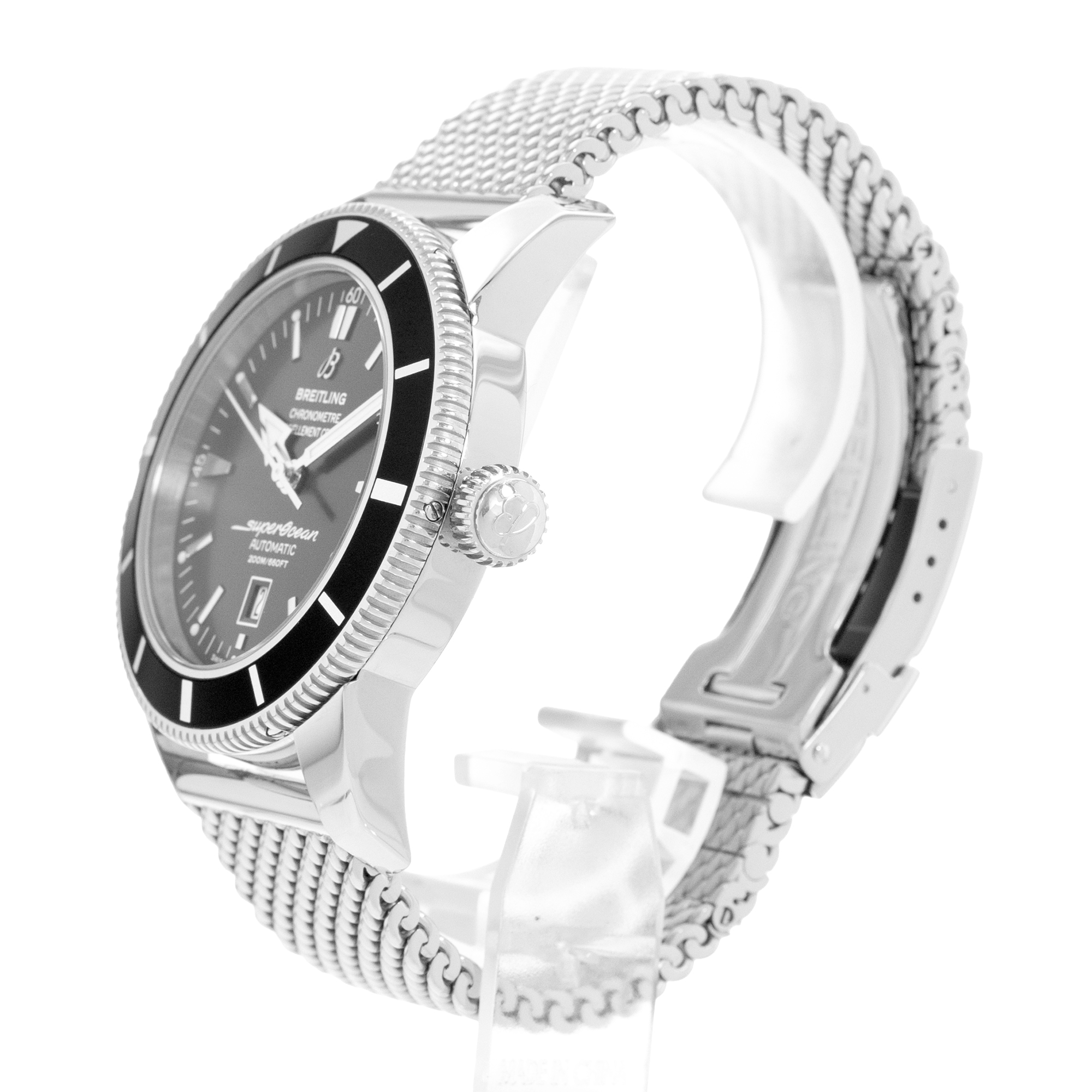 Breitling Superocean Heritage A17320 46mm Black Dial Steel Automatic Mens Watch thumbnail 4