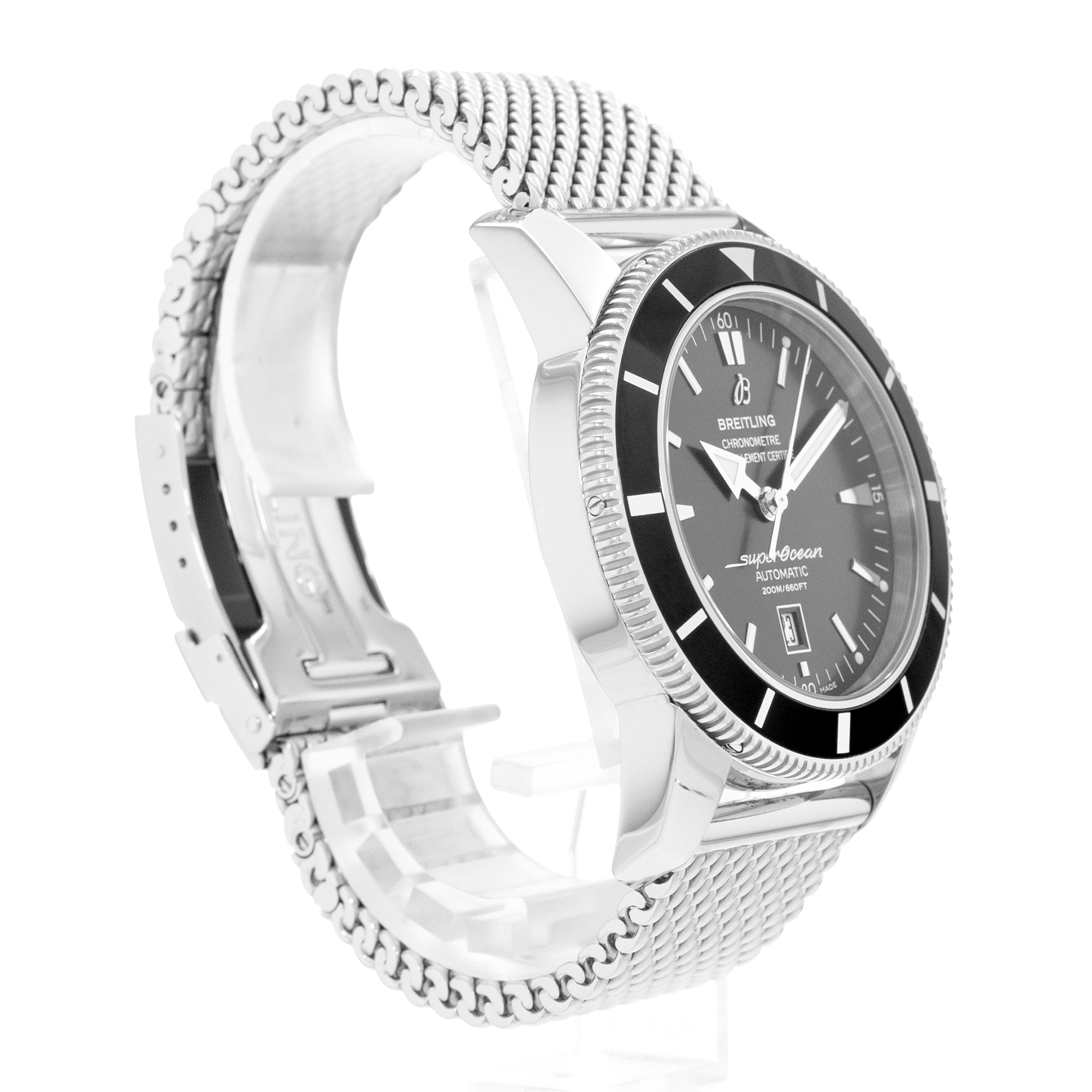 Breitling Superocean Heritage A17320 46mm Black Dial Steel Automatic Mens Watch thumbnail 5