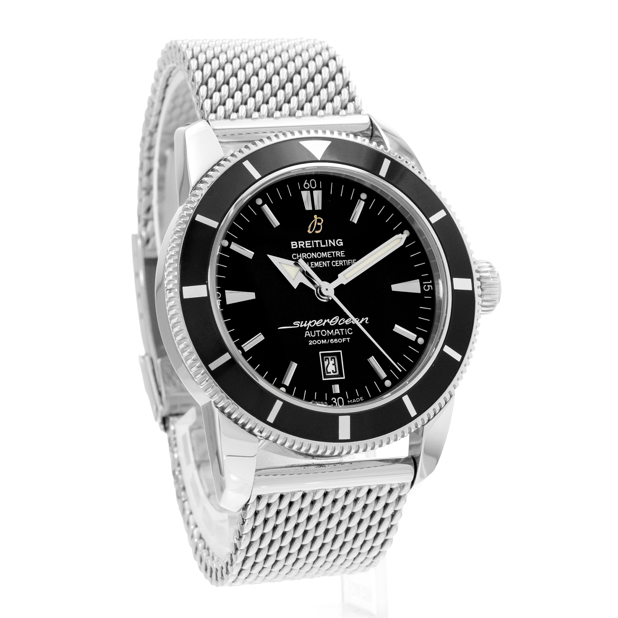 Breitling Superocean Heritage A17320 46mm Black Dial Steel Automatic Mens Watch thumbnail 6