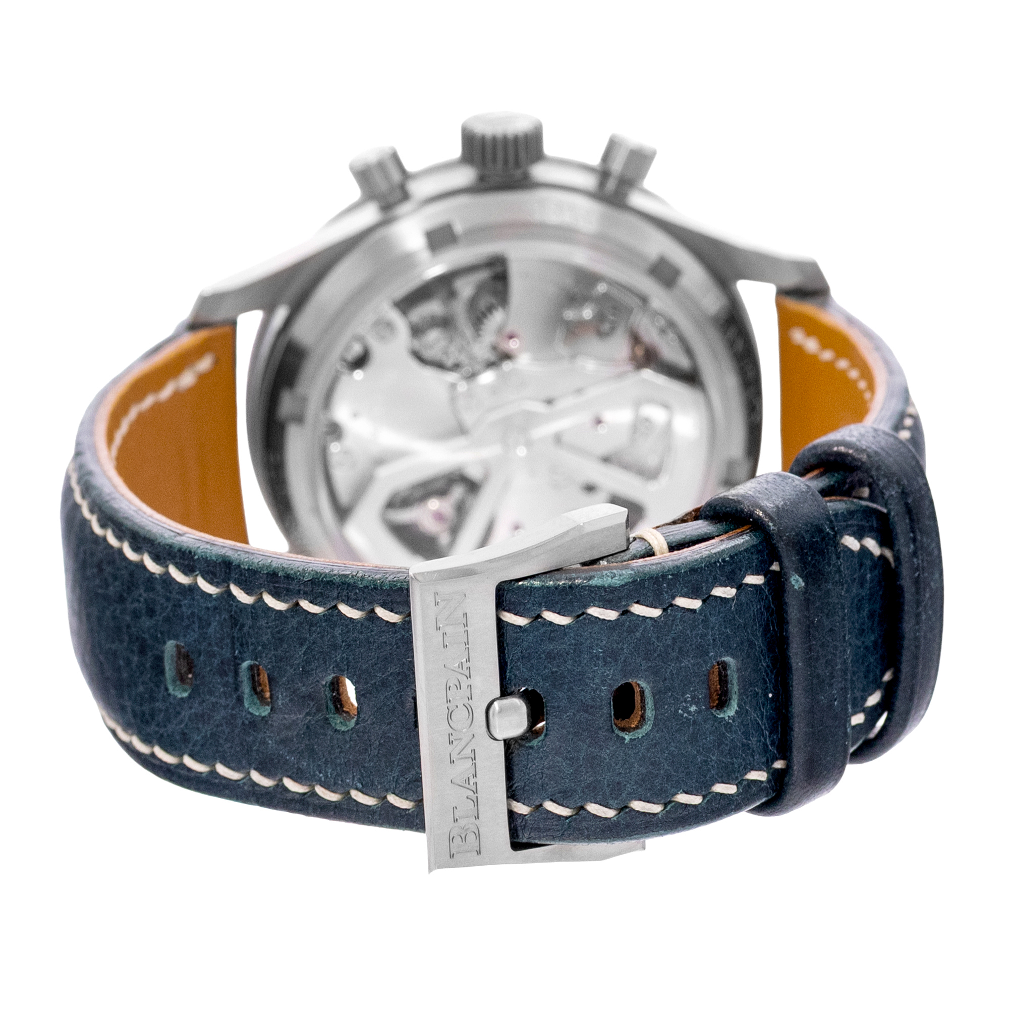 Blancpain Villeret AC02-12B40-63A 42mm Blue Dial Titanium Mens Watch Card thumbnail 8