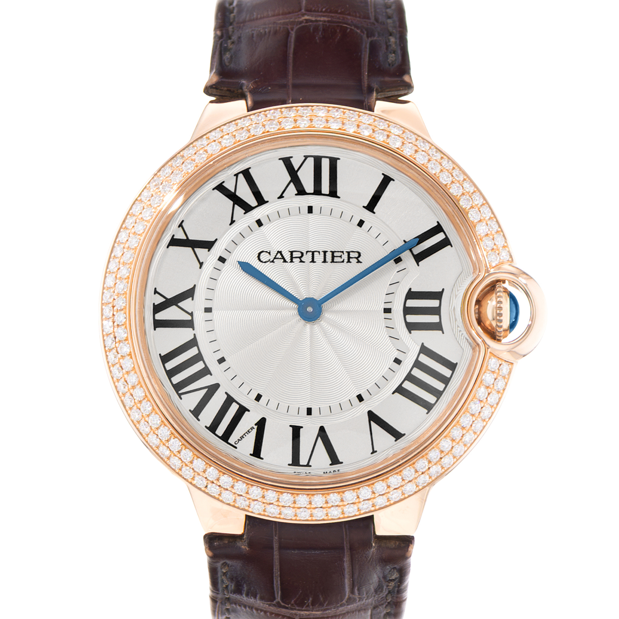 Cartier Ballon Bleu 40mm WE902055 2661 Silver Gold Diamond Ladies Watch Card 2017 thumbnail 1