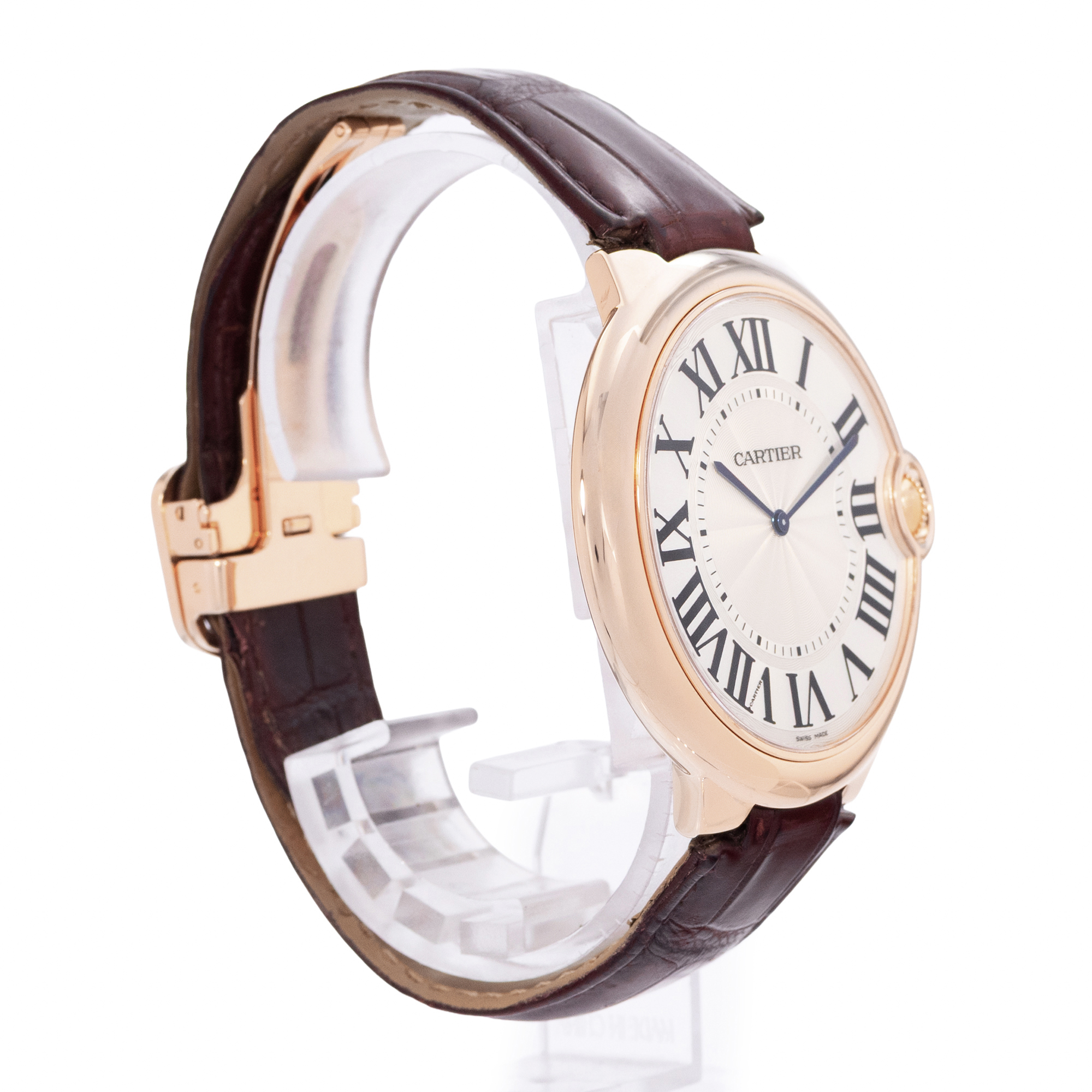 Cartier Ballon Bleu 46mm W6920054 3376 46mm Silver Dial Rose Gold Mens Watch thumbnail 5