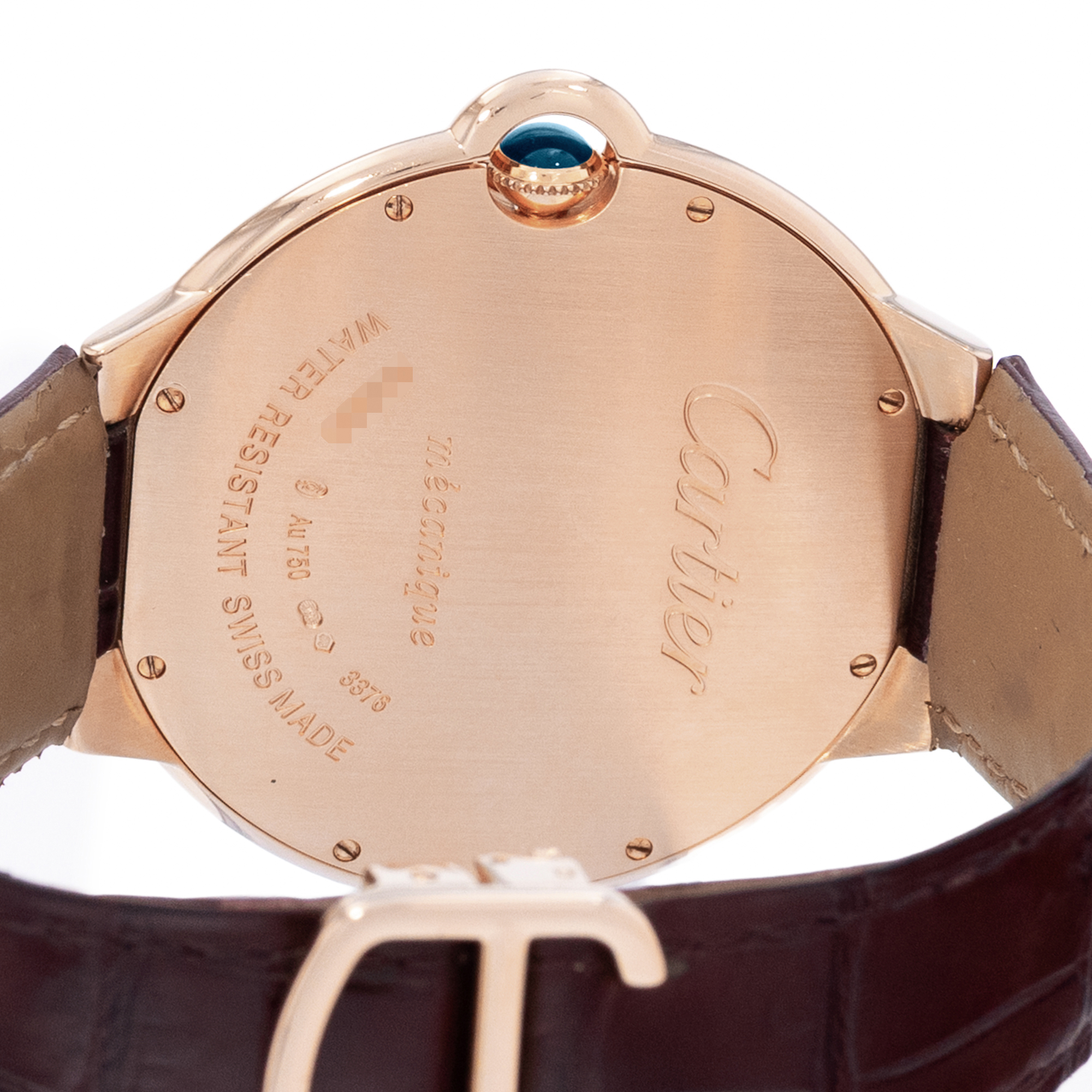 Cartier Ballon Bleu 46mm W6920054 3376 46mm Silver Dial Rose Gold Mens Watch thumbnail 8
